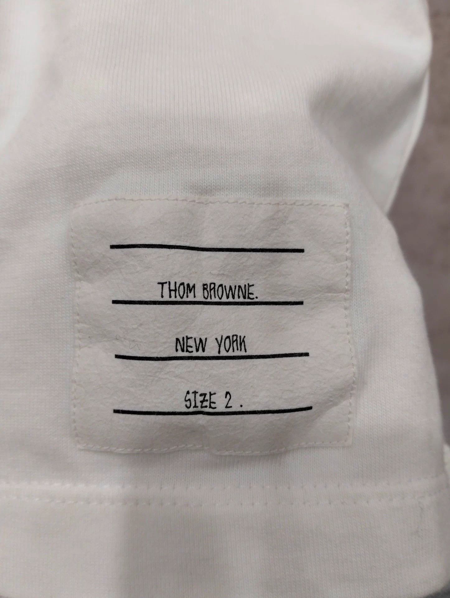 Thom Browne THOM BROWNE Striped Crewneck Short-Sleeve T-Shirt Size 2 Size US M / EU 48-50 / 2 - 4 Thumbnail
