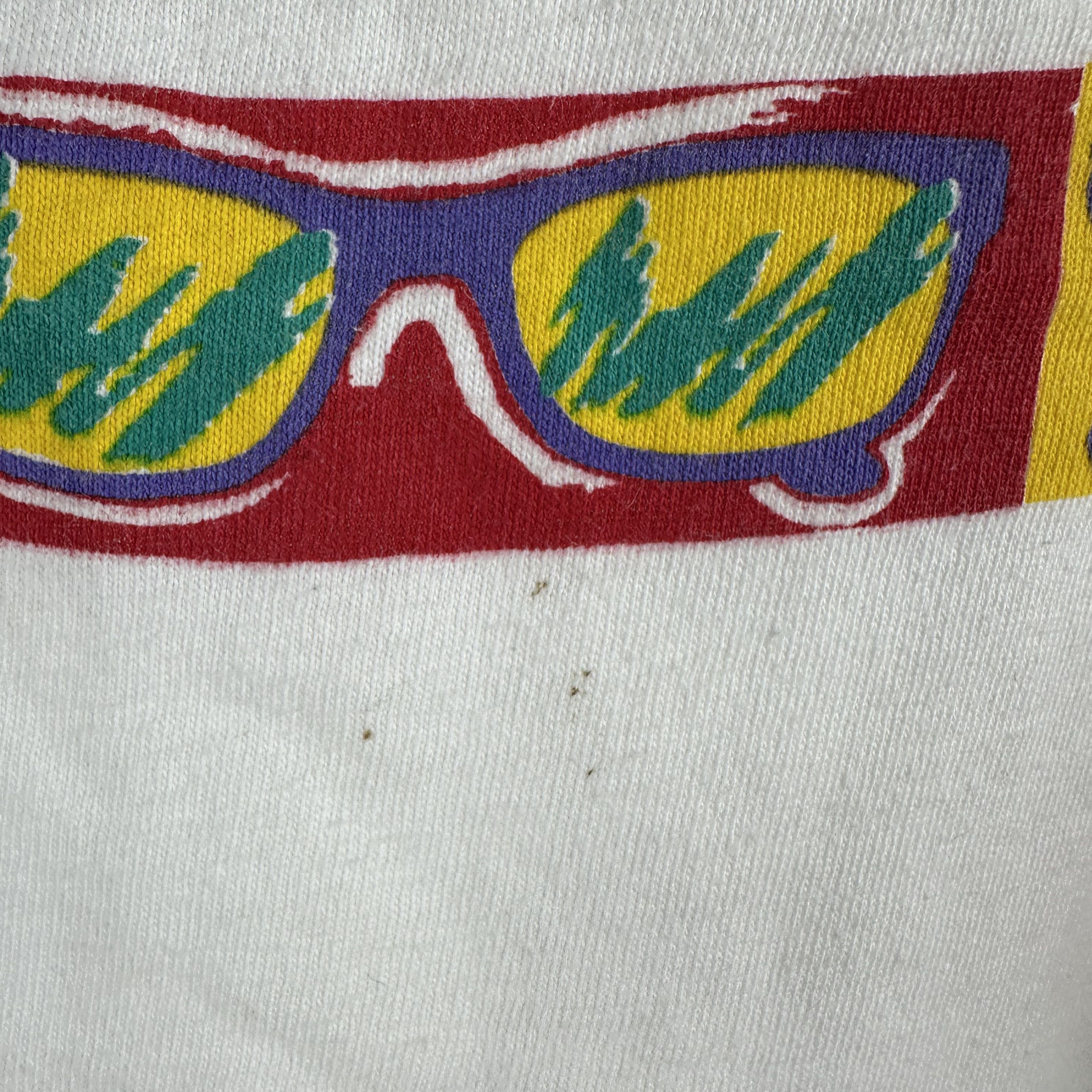 Vintage ​90s Marchon & Marcolin Eyewear A Frame of Mind Art Tee Size US XL / EU 56 / 4 - 5 Thumbnail