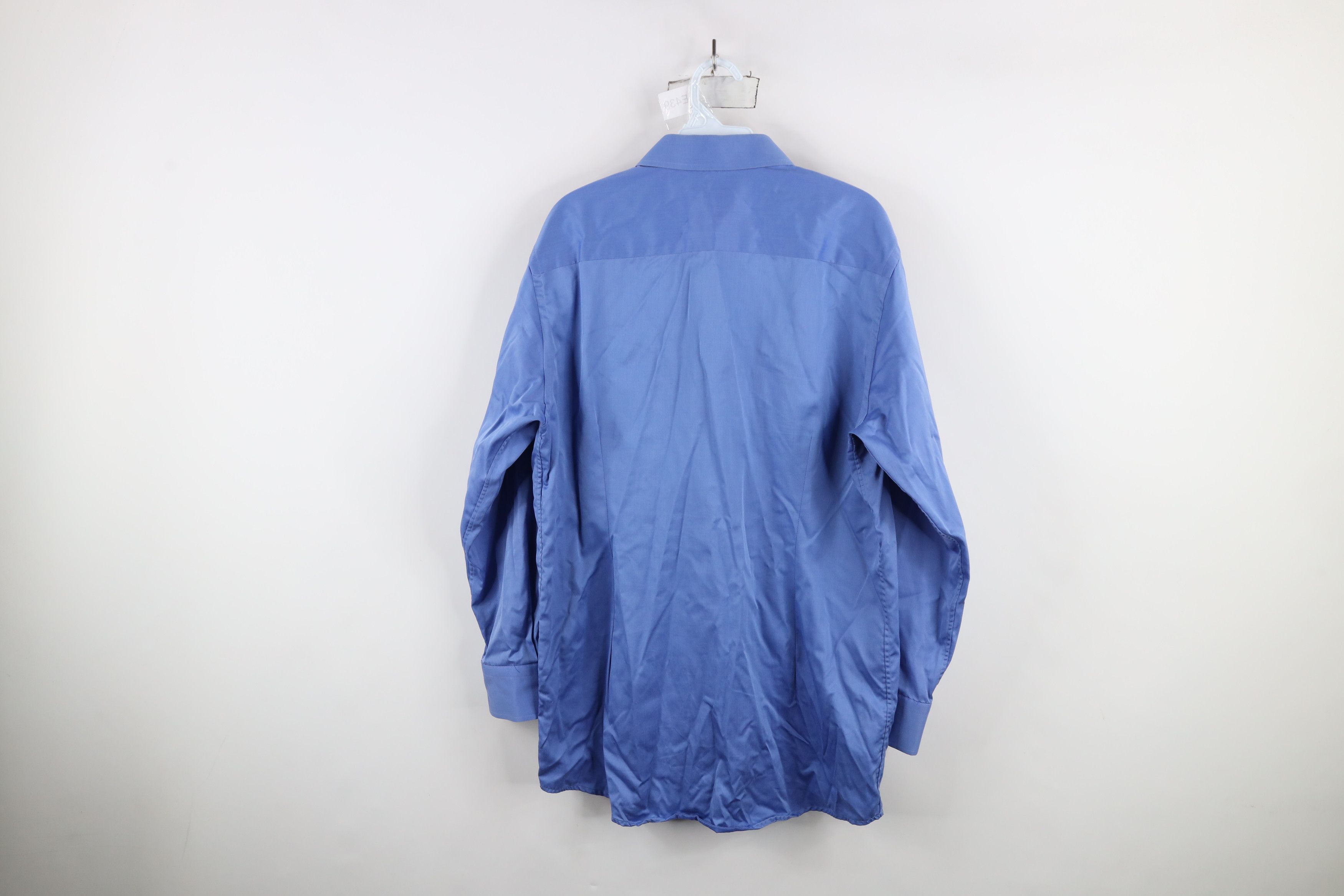 Eton × Vintage Eton Contemporary Long Sleeve Button Shirt Blue Cotton Size US M / EU 48-50 / 2 - 10 Thumbnail