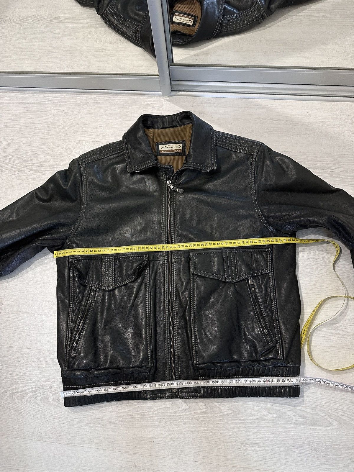 Gimo's Gimo’s Italy Leather Jacket – 100% Pelle Leather – Black Size US L / EU 52-54 / 3 - 21 Thumbnail