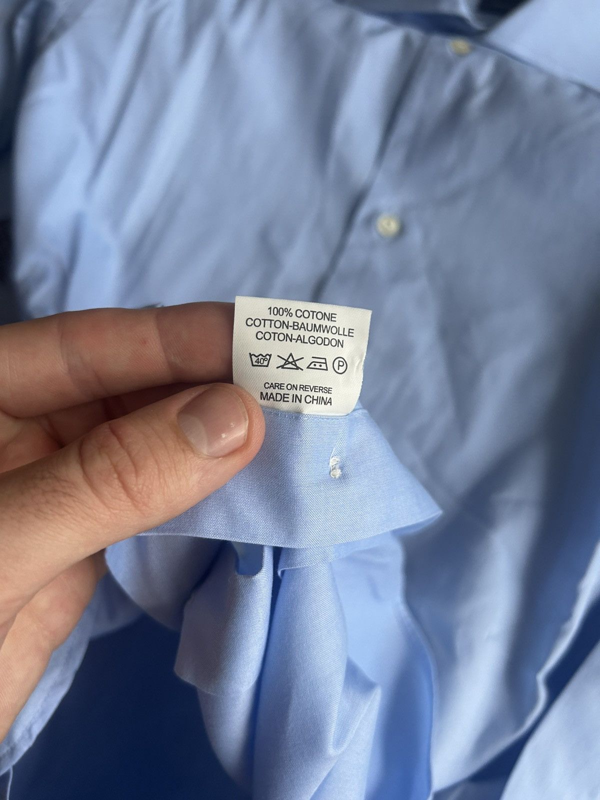 Boggi Boggi Milano Regular Fit Mens Blue Shirt Solid Style Size M Size US M / EU 48-50 / 2 - 10 Thumbnail