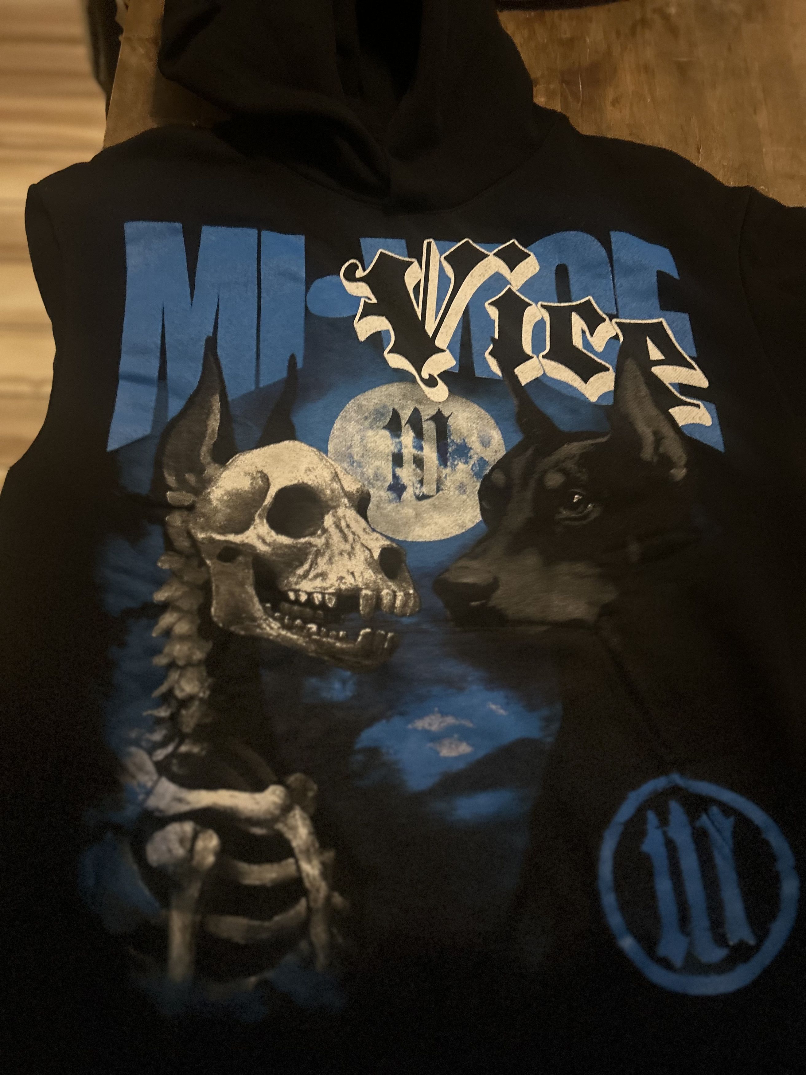 Other MI Vice Doberman Skeleton Graphic Black Hoodie Heavy Weight Size US M / EU 48-50 / 2 - 1 Thumbnail