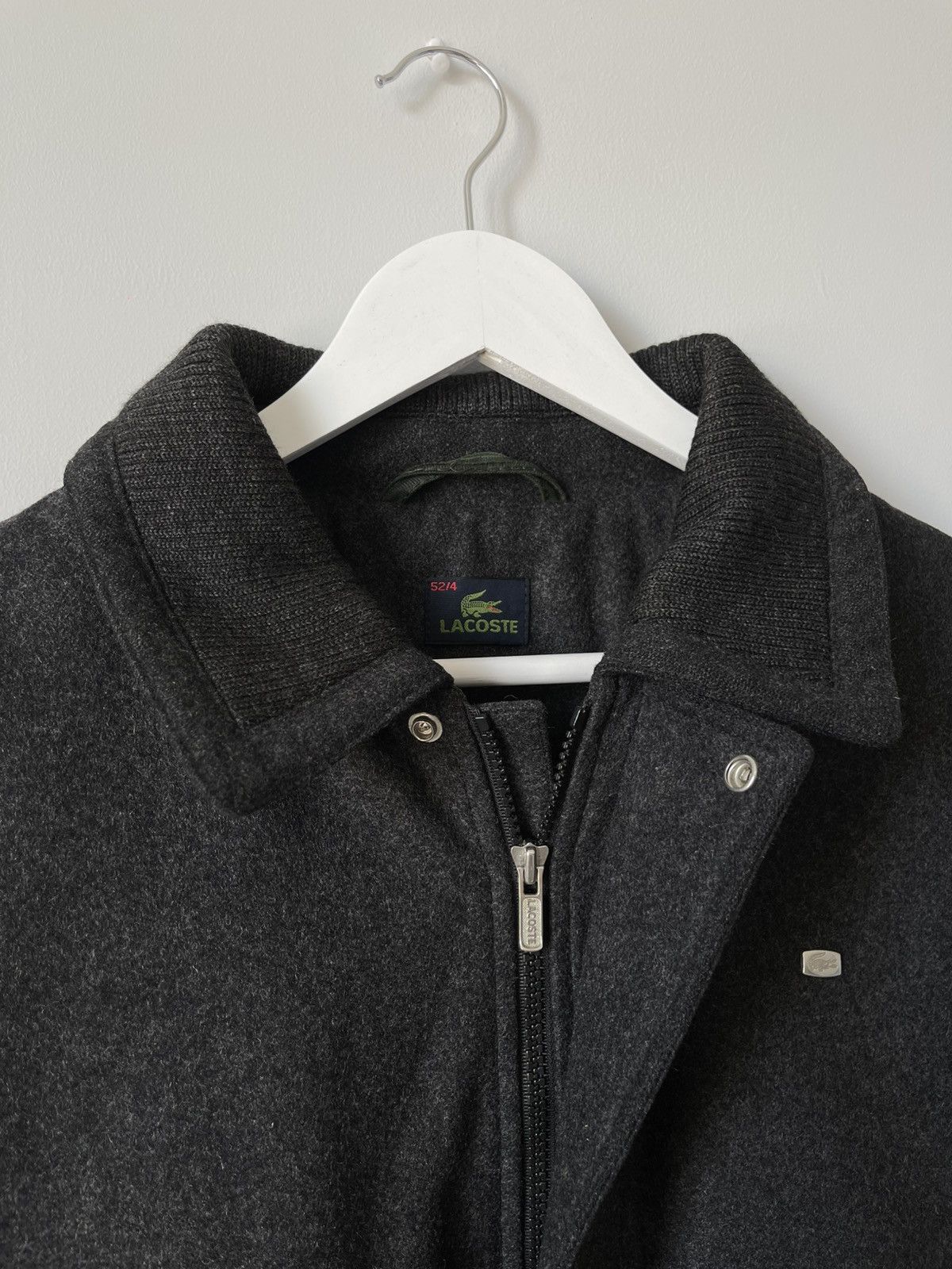 Lacoste VINTAGE LACOSTE WOOL BOMBER JACKET 90'S OLDMONEY FRANCE Size US L / EU 52-54 / 3 - 7 Thumbnail