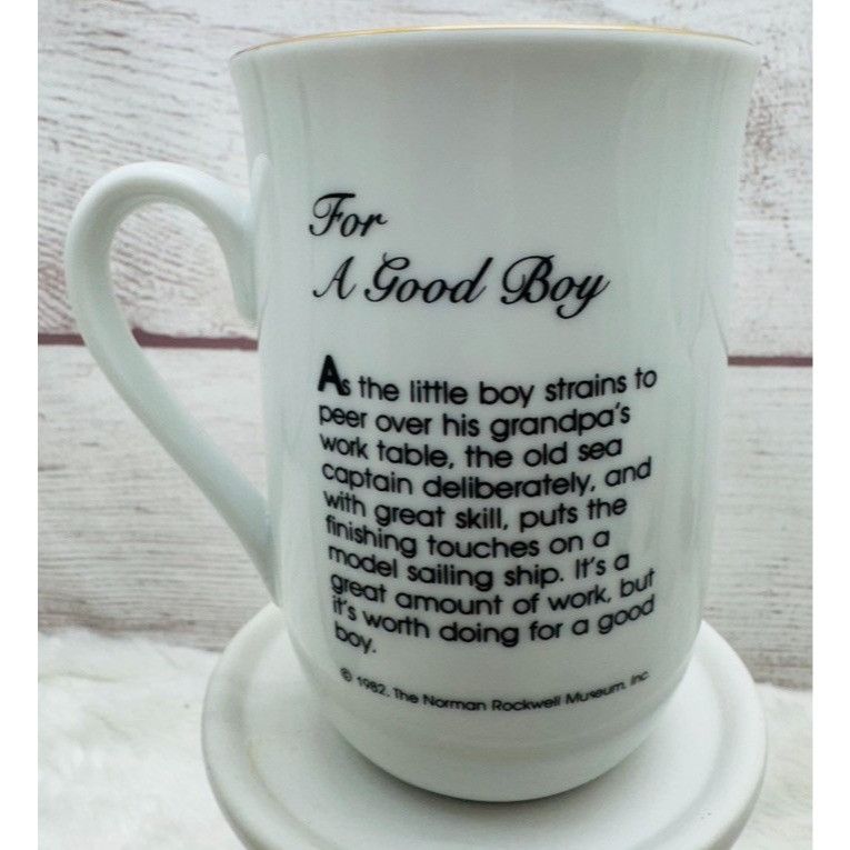 Other Norman Rockwell Museum Coffee Mug Cup Glasses (1982) Gold Tr Size ONE SIZE - 9 Thumbnail