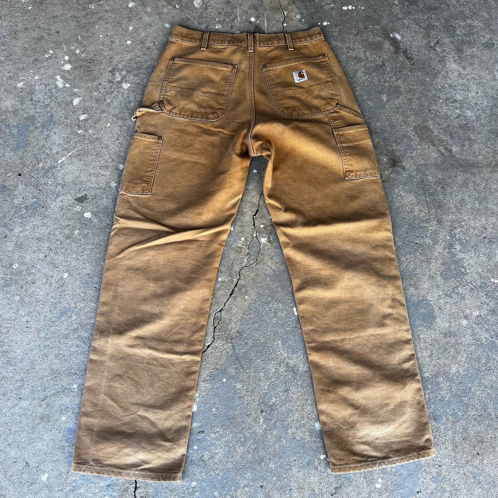 Carhartt × Vintage Carhartt brown double knee work wear carpenter pants Size US 30 / EU 46 - 4 Thumbnail