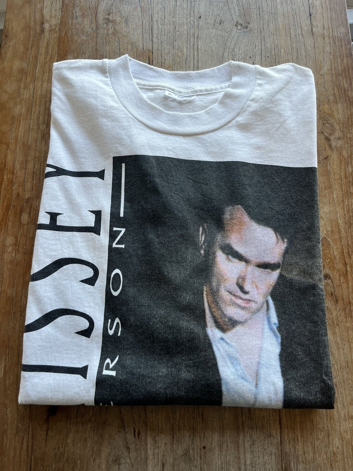 Band Tees × Morrissey × Vintage Vintage MORRISSEY IN PERSON 90’s Tour Tshirt Size US XL / EU 56 / 4 - 1 Thumbnail