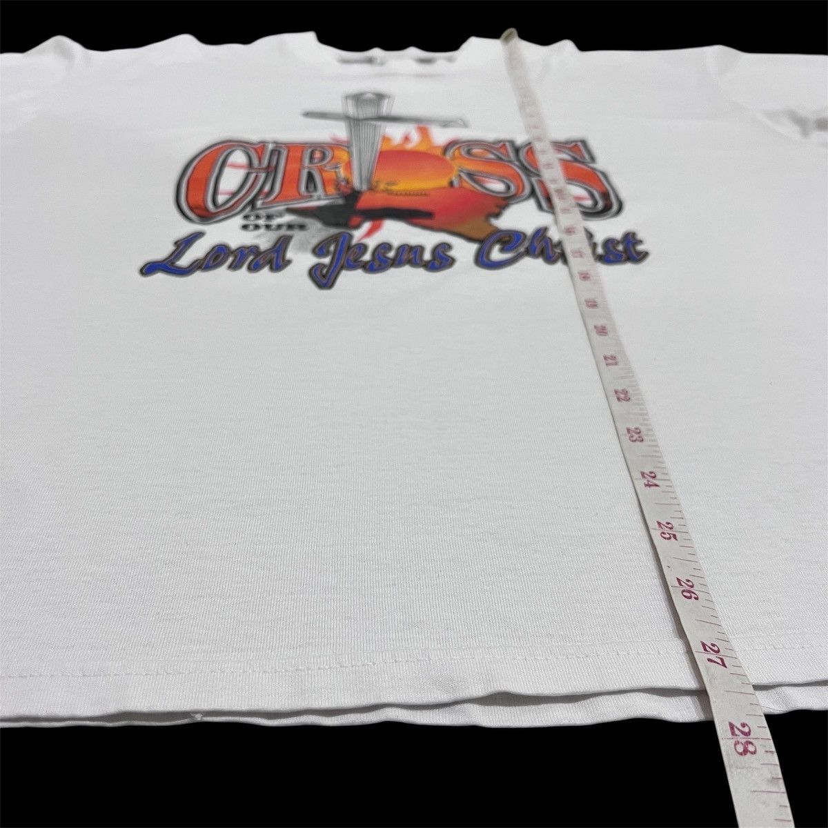 Fruit Of The Loom Vintage CROSS OF OUR Lord Jesus Christ Bible Holy God Tee XL Size US XL / EU 56 / 4 - 10 Thumbnail