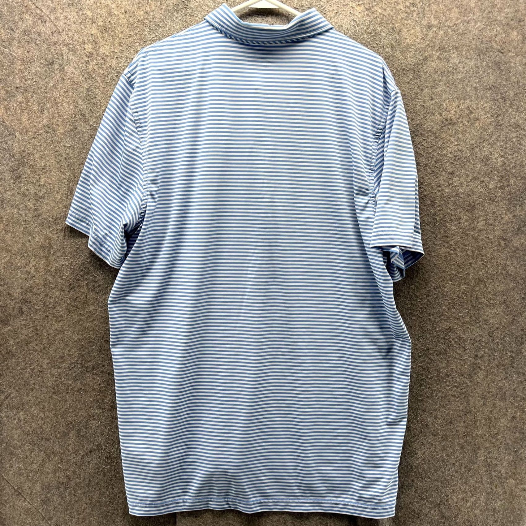 Vineyard Vines Vineyard Vines Polo Shirt Mens XL Blue Stripe Golf Performance Short Sleeve Casual Size US XL / EU 56 / 4 - 2 Thumbnail
