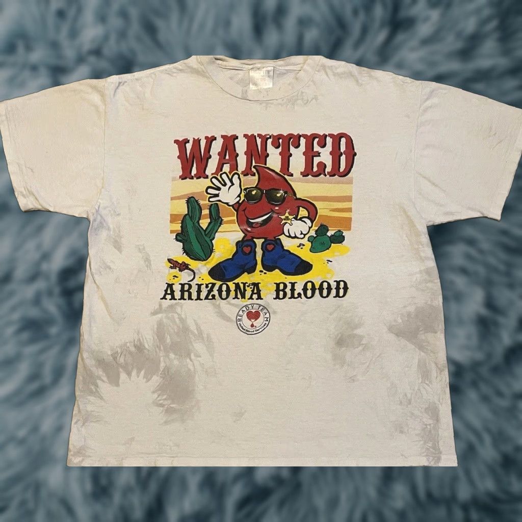 Vintage VINTAGE 90s Wanted Blood Donor Thrashed Faded Distressed Shirt S Mens White Short Sleeve Medical Doctor Humor Joke Punk Size US S / EU 44-46 / 1 - 1 Thumbnail