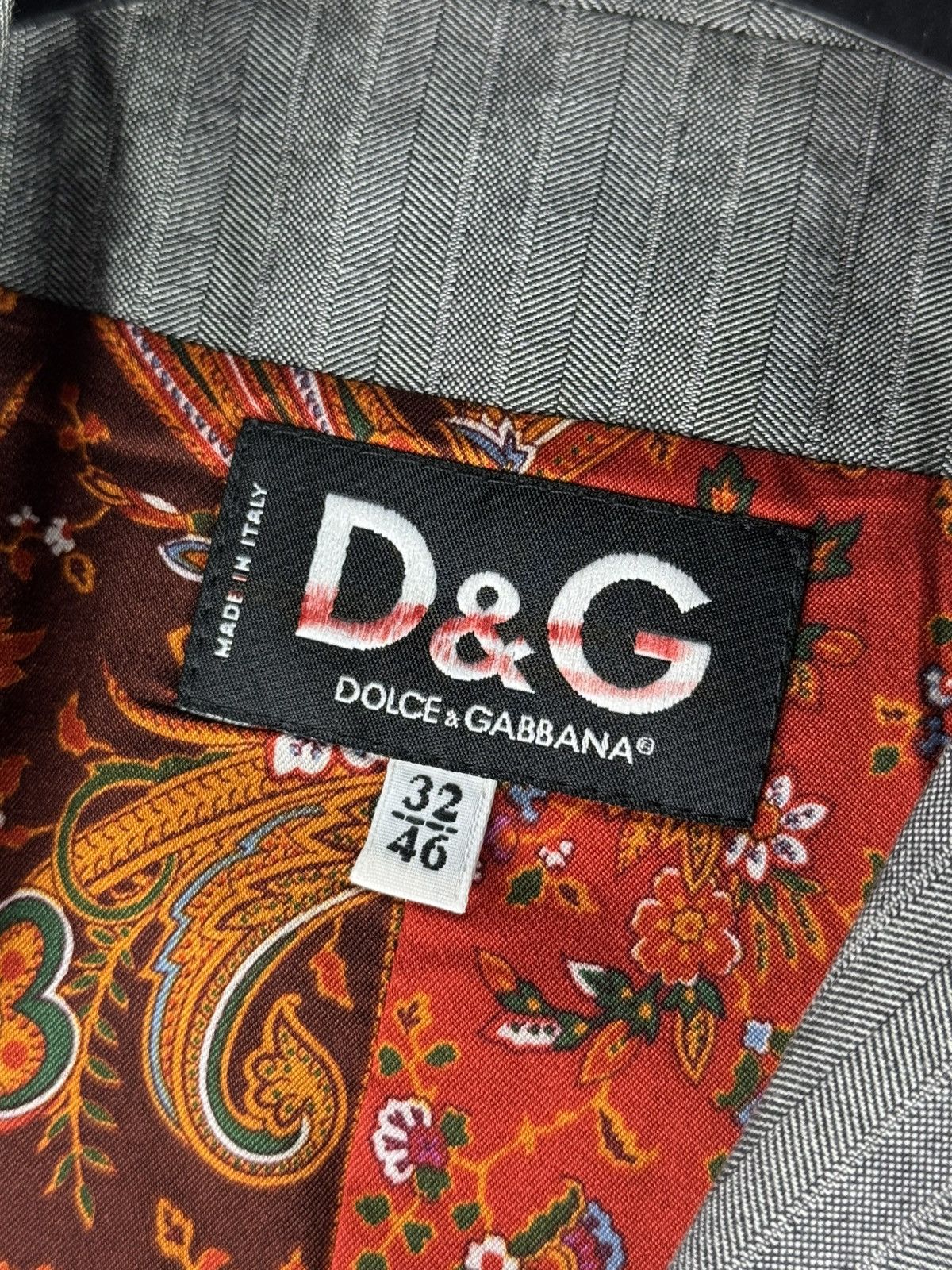 Dolce & Gabbana Vintage 00s Dolce&Gabbana Formal Suit Blazer Paisley Lining Size L / US 10 / IT 46 - 4 Thumbnail