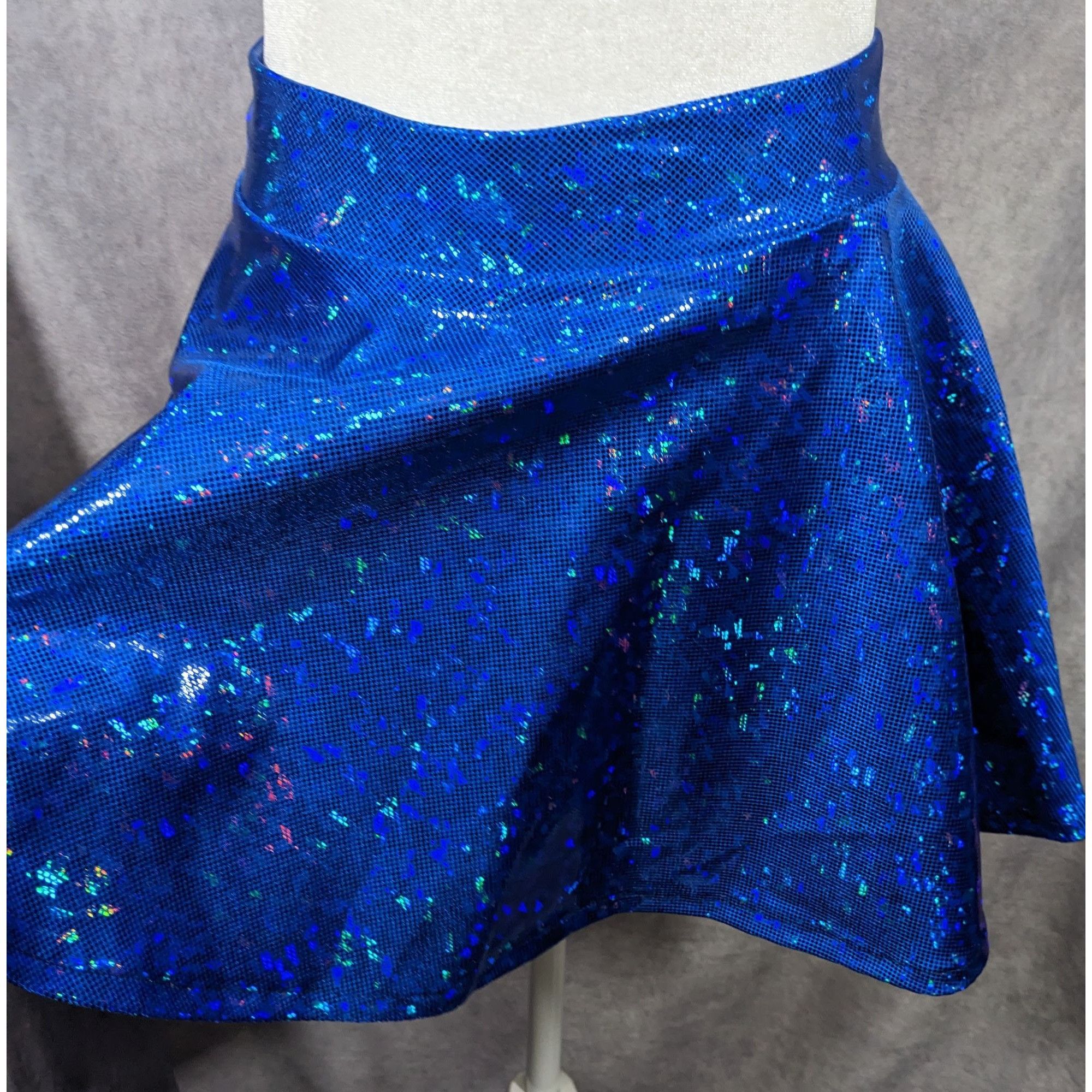 Other Piedmont Boutique San Francisco Holographic Blue Skater Skir Size 27" / US 4 / IT 40 - 9 Thumbnail