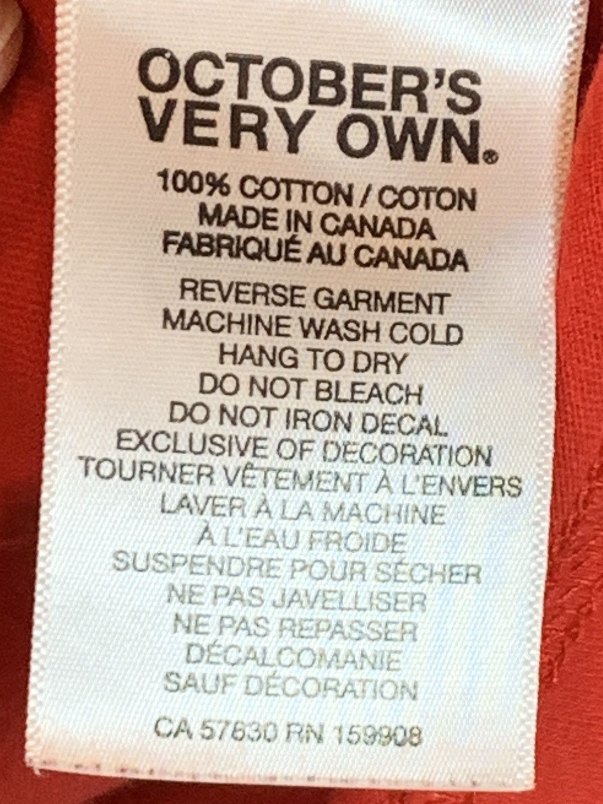 October's Very Own *RARE* OVO October’s Very Own Canada Flag Owl Drake Rap Tee Size US M / EU 48-50 / 2 - 8 Thumbnail
