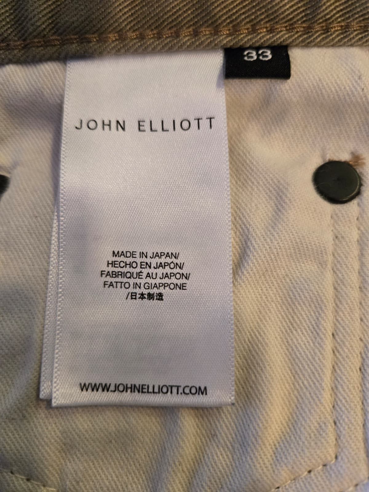 John Elliott John Elliott Cast 2 Jeans Wheat W33 Size US 33 - 4 Thumbnail