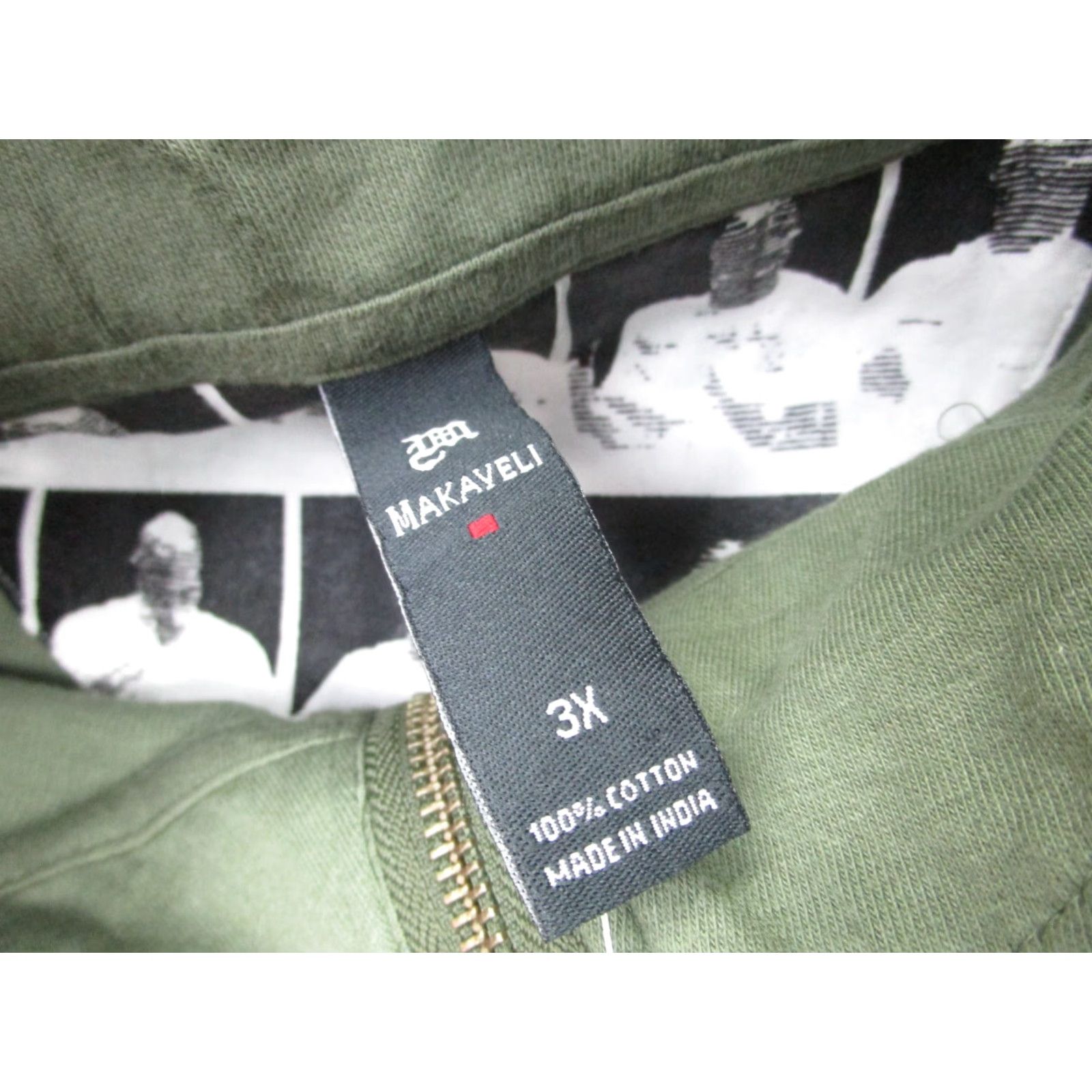 Vintage Makaveli Sweater Mens 3XL Green Pullover Tupac 2 Pac Y2K Casual Size US XXL / EU 58 / 5 - 7 Thumbnail