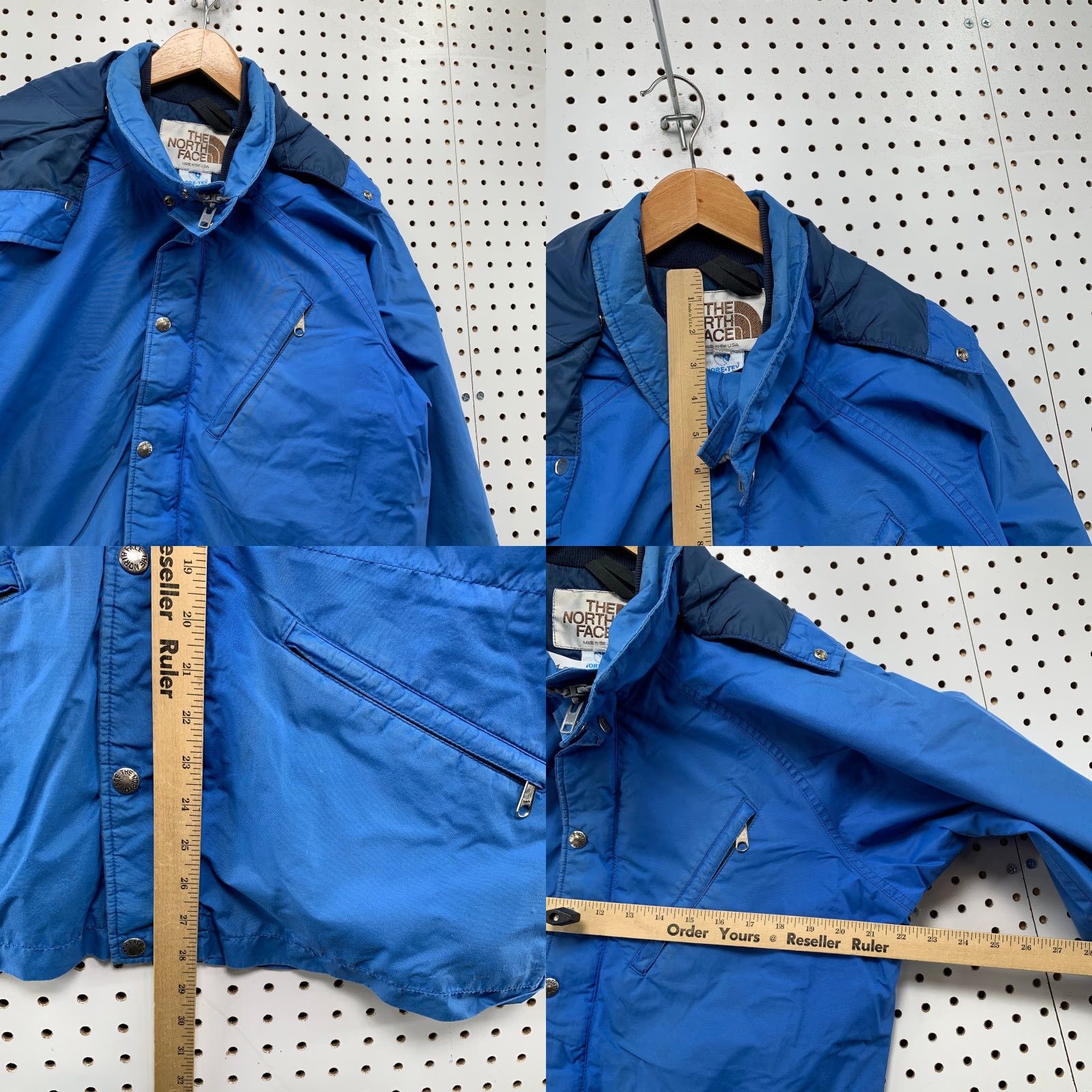 The North Face VINTAGE The North Face Gore Tex Jacket Mens M Blue Hooded Zip Made USA Jacket Size US M / EU 48-50 / 2 - 8 Thumbnail