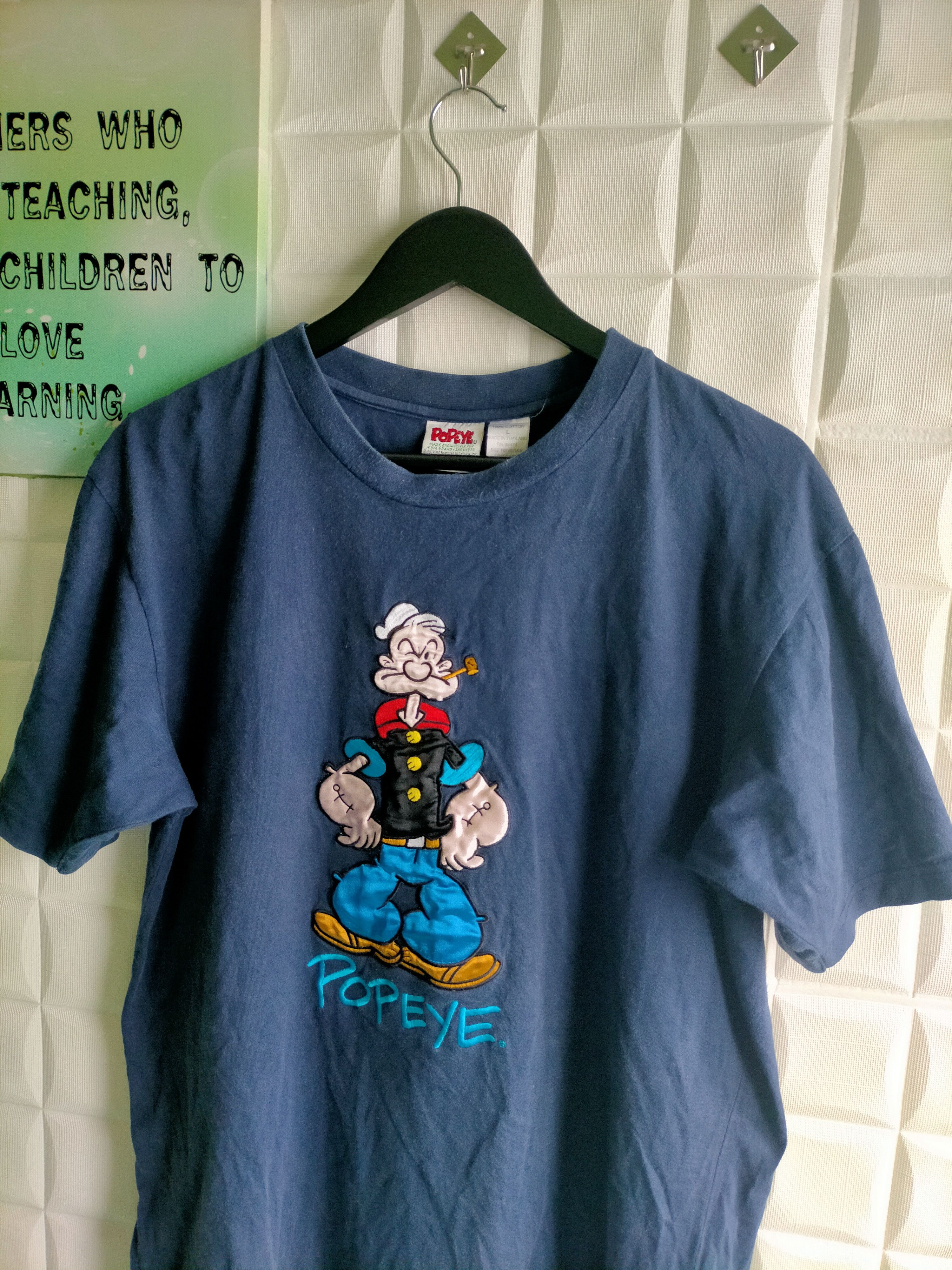 Cartoon Network × Vintage Vintage Popeye Cartoon 90s Size US L / EU 52-54 / 3 - 2 Thumbnail