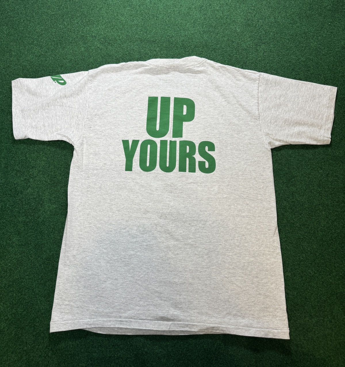 All Sport × Vintage Vintage 90s Up Yours Seven Up Soda Pop Promo T Shirt Size US L / EU 52-54 / 3 - 1 Thumbnail