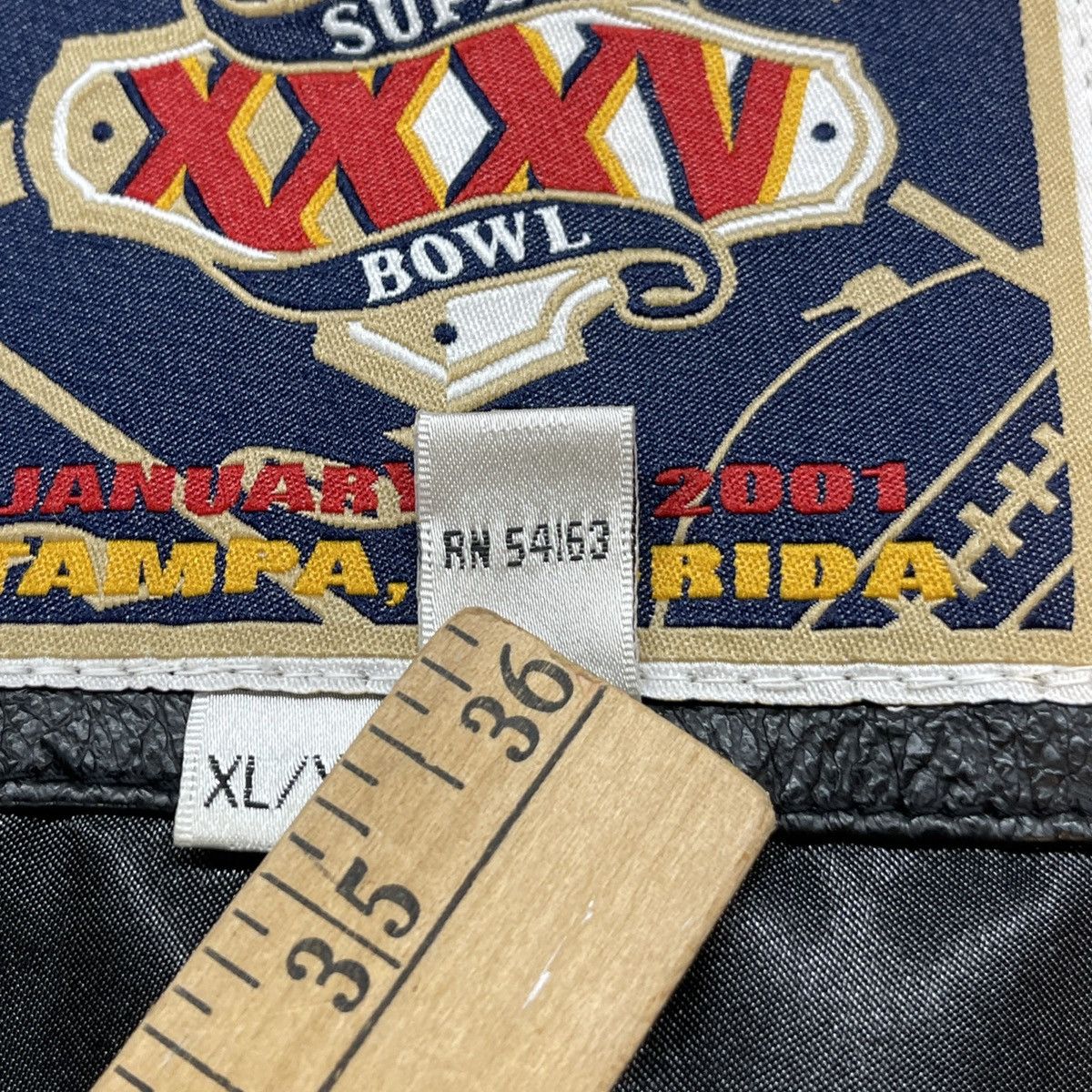 Vintage G III Carl Banks Super Bowl XXXV Leather Jacket XL Tampa FL Size US XXL / EU 58 / 5 - 16 Thumbnail