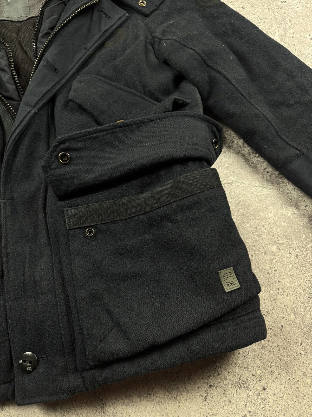 G-Star AVANT GARDE G STAR RAW JUNYA WATANABE WOOL BOMBER JACKET Y2K Size US S / EU 44-46 / 1 - 14 Thumbnail