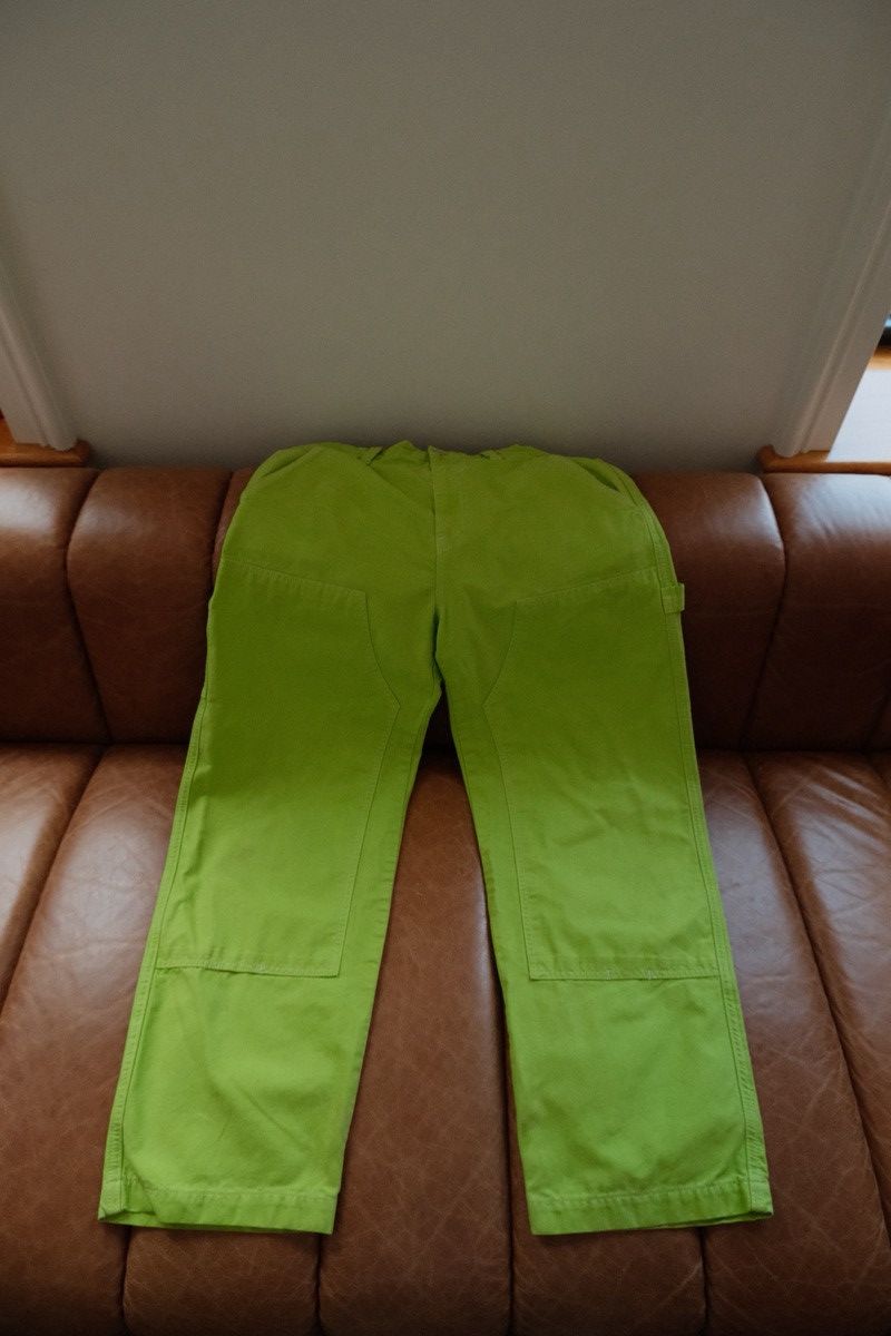 Stussy Lime Double Knee Workwear Pants Size US 32 / EU 48 - 6 Thumbnail