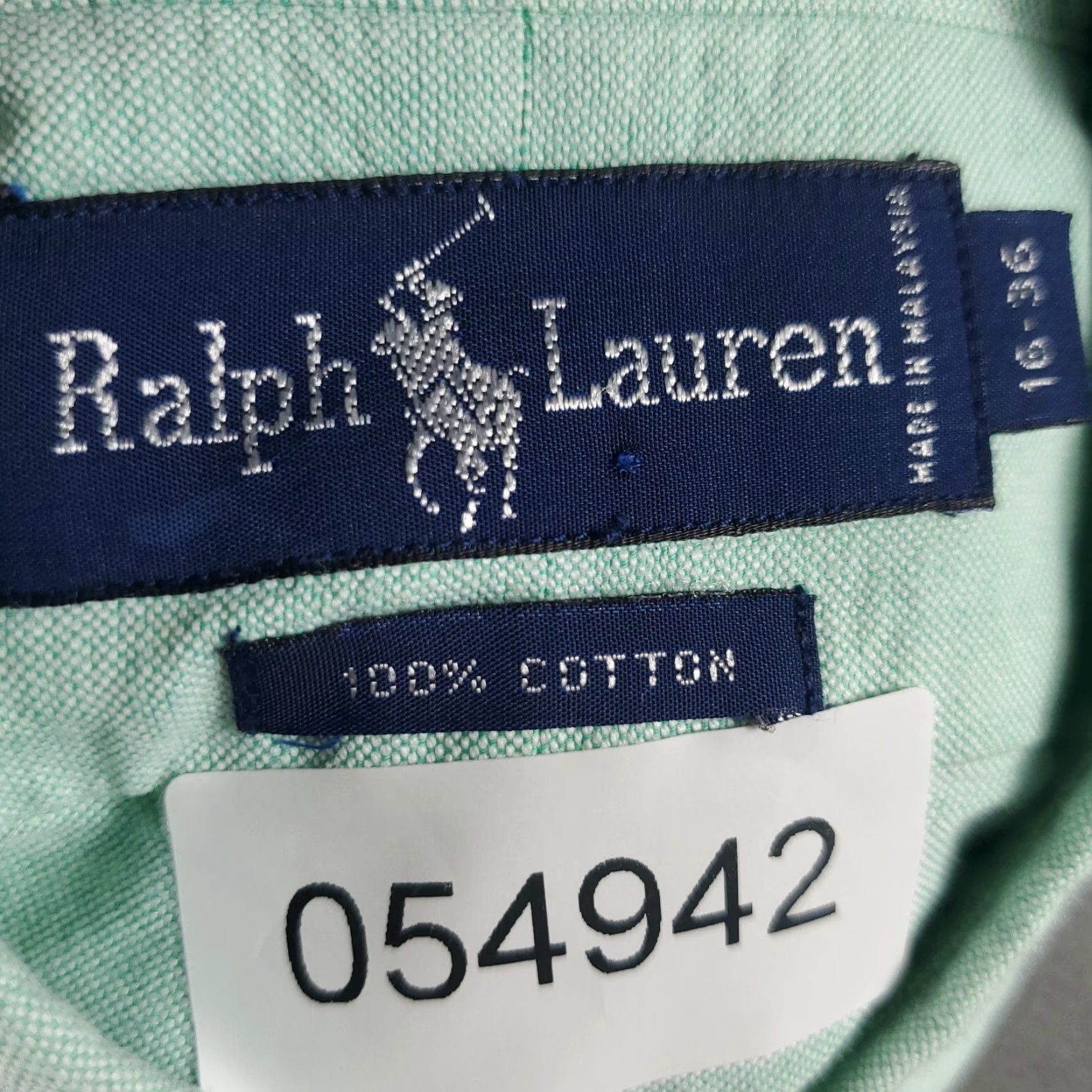 Ralph Lauren Ralph Lauren Shirt Mens Size 16 Green Pony Dress Button Up Long Sleeve Casual Business Classic 90s Mens Size 42R - 8 Thumbnail