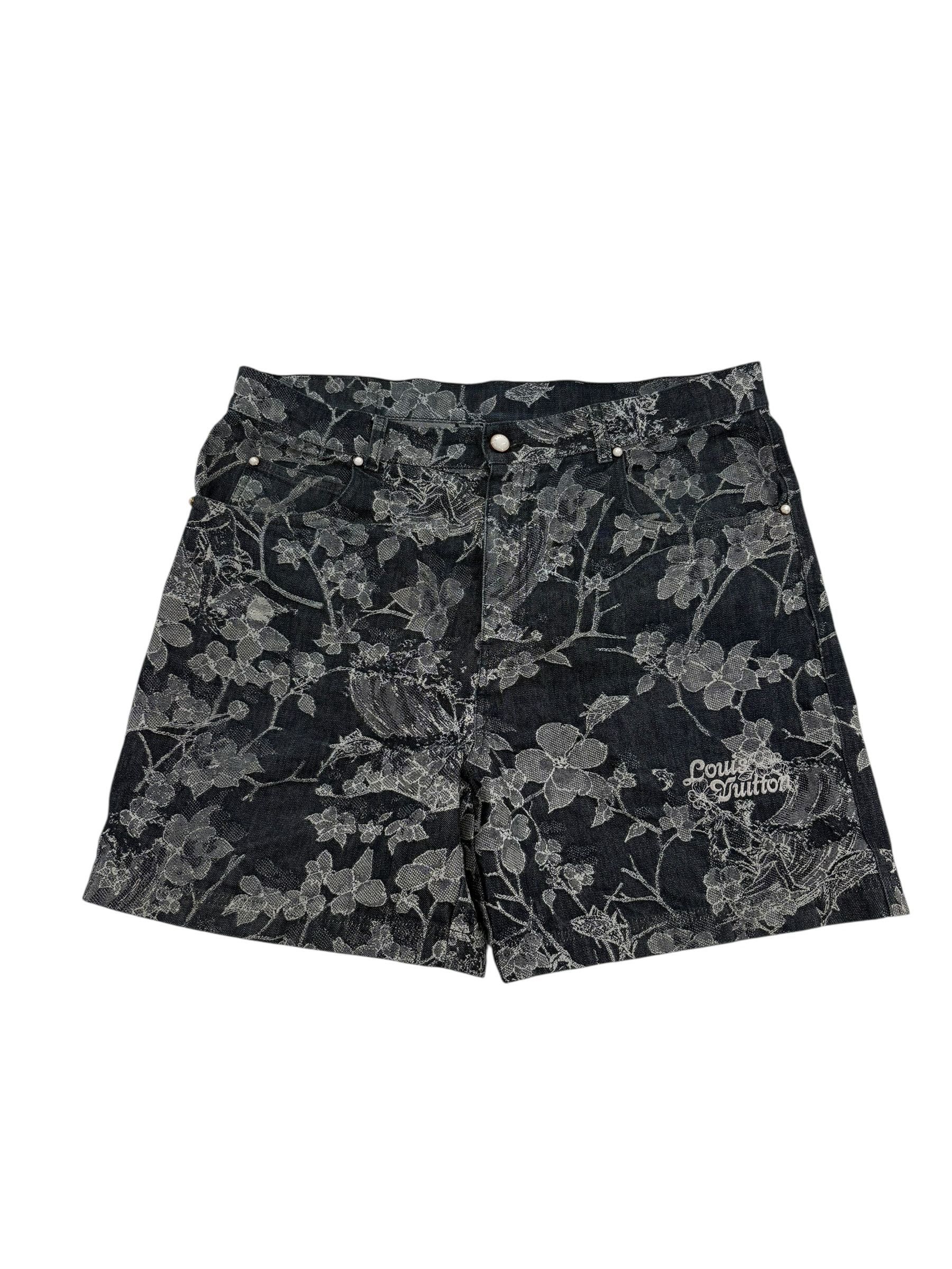 Louis Vuitton Floral Shorts Blue Size US 38 / EU 54 - 1 Thumbnail
