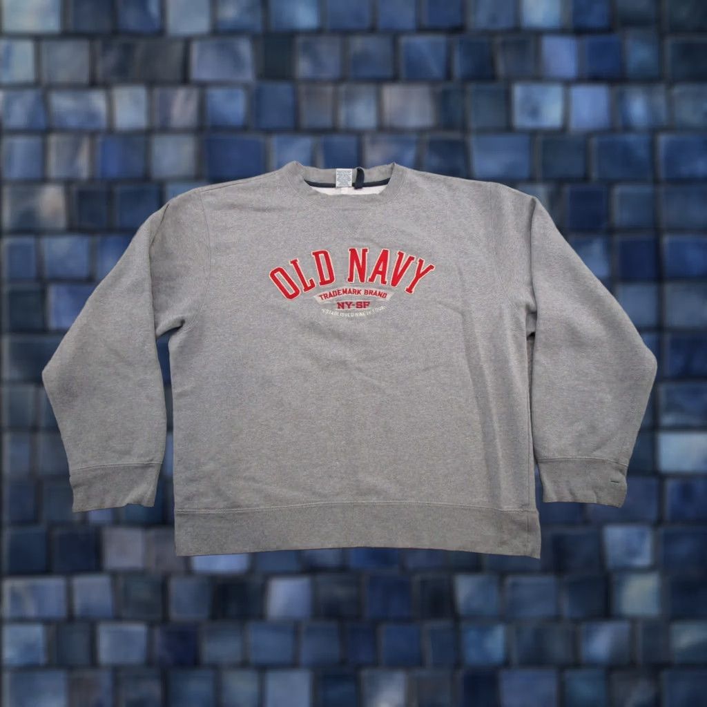 Old Navy VTG Old Navy Sweatshirt Crewneck Mens Size L Gray Embroidered Sports All Seasons Hoodie Pullover Size US L / EU 52-54 / 3 - 1 Thumbnail