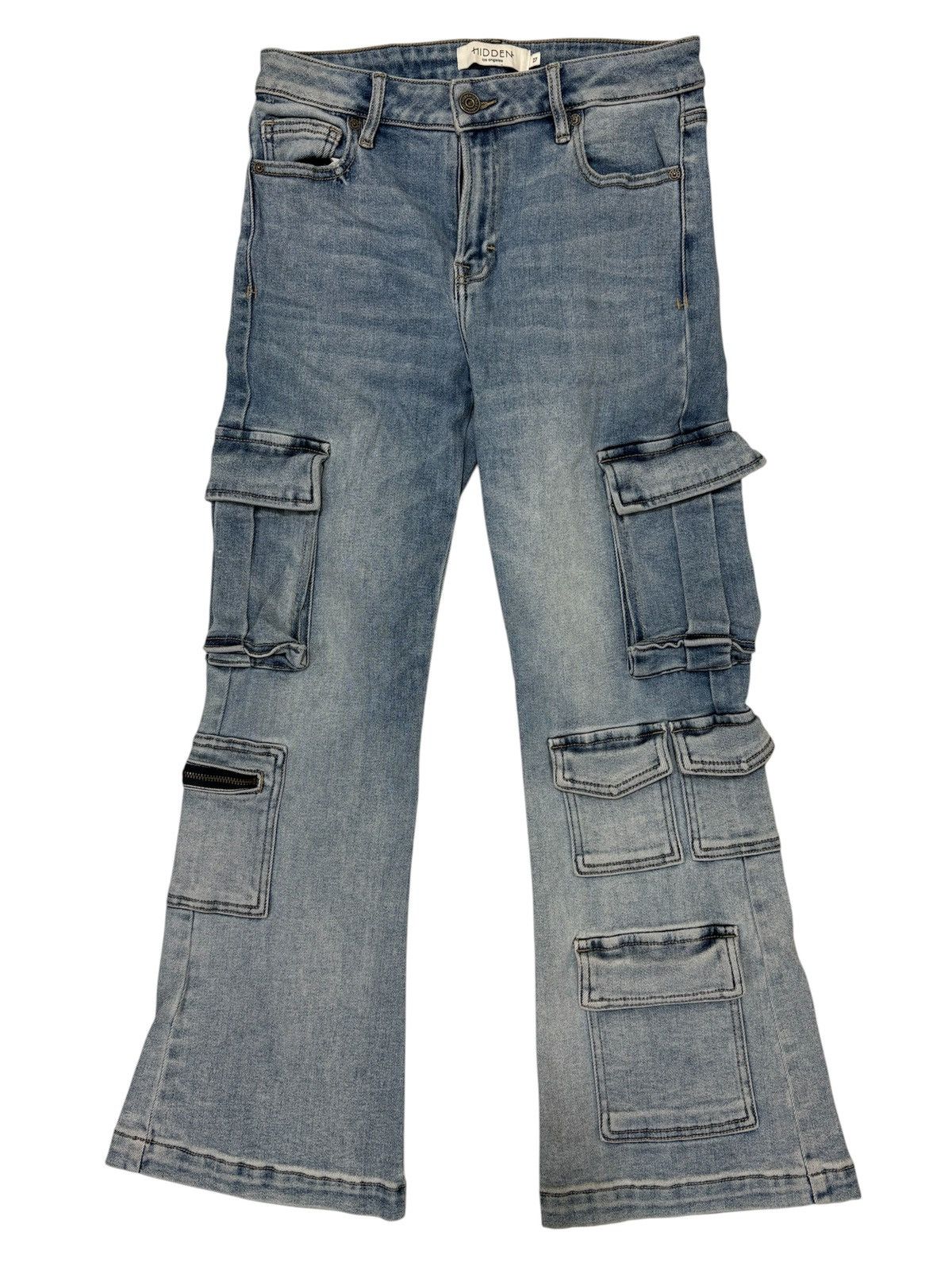 HIDDEN Hidden multi pocket cargo jeans bootcut Size 28" / US 6 / IT 42 - 1 Thumbnail