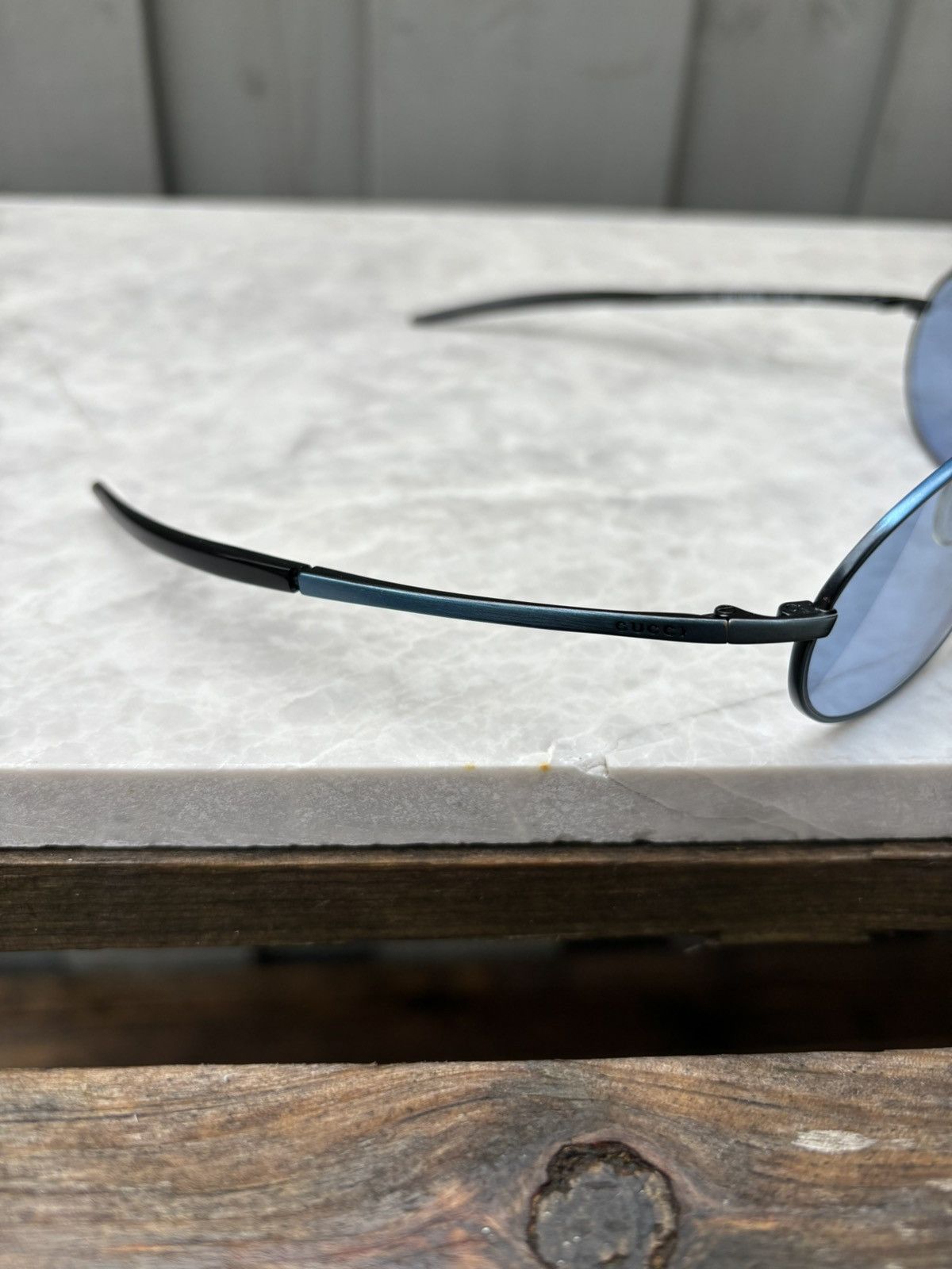 Gucci × Vintage Vintage Gucci Sunglasses GG 1662/S 90s 2000s Y2K Bug Eye Size ONE SIZE - 10 Thumbnail