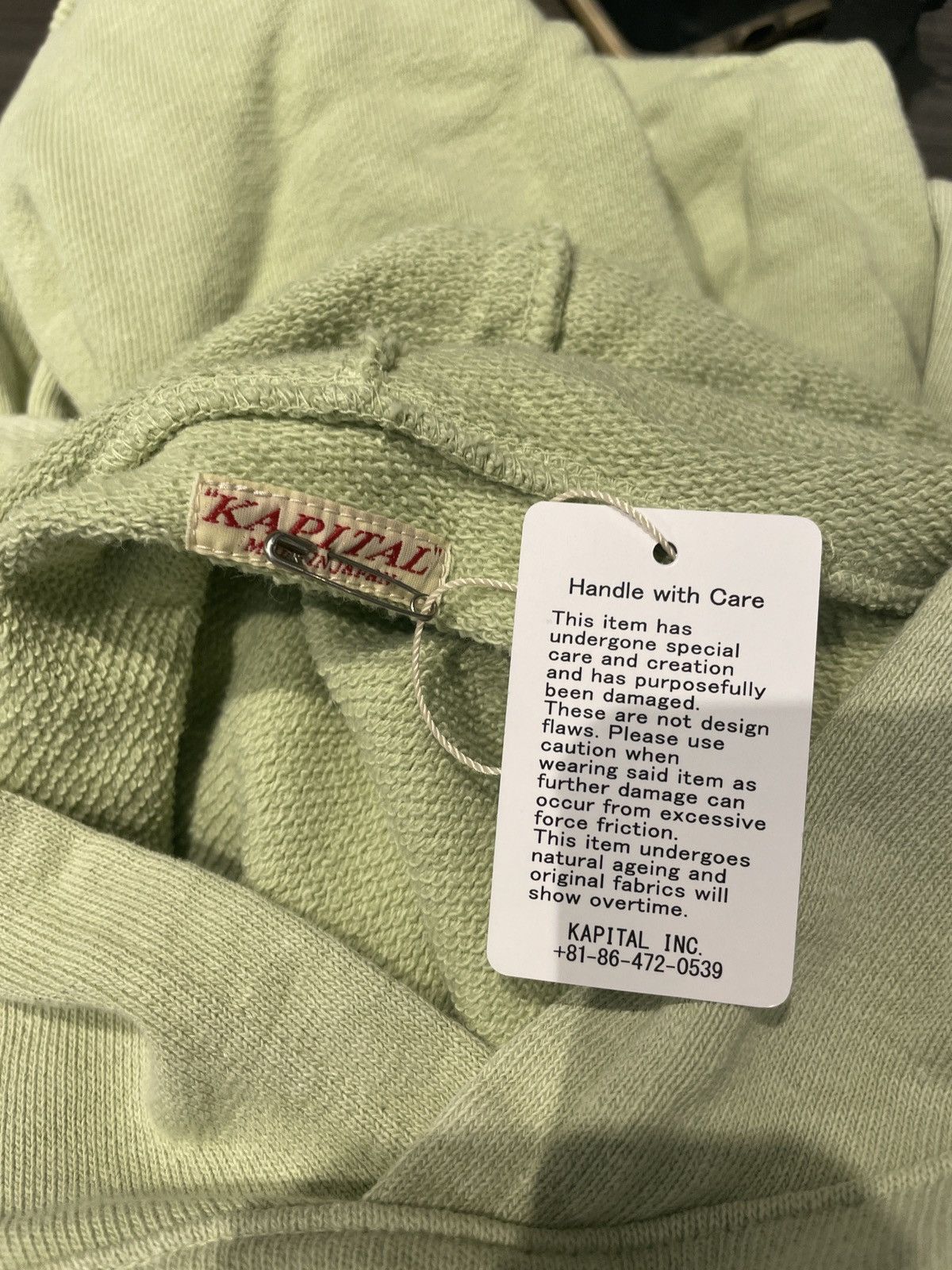 Kapital Kapital Logo Hoodie Seafoam Size 5 Size US XXL / EU 58 / 5 - 3 Thumbnail