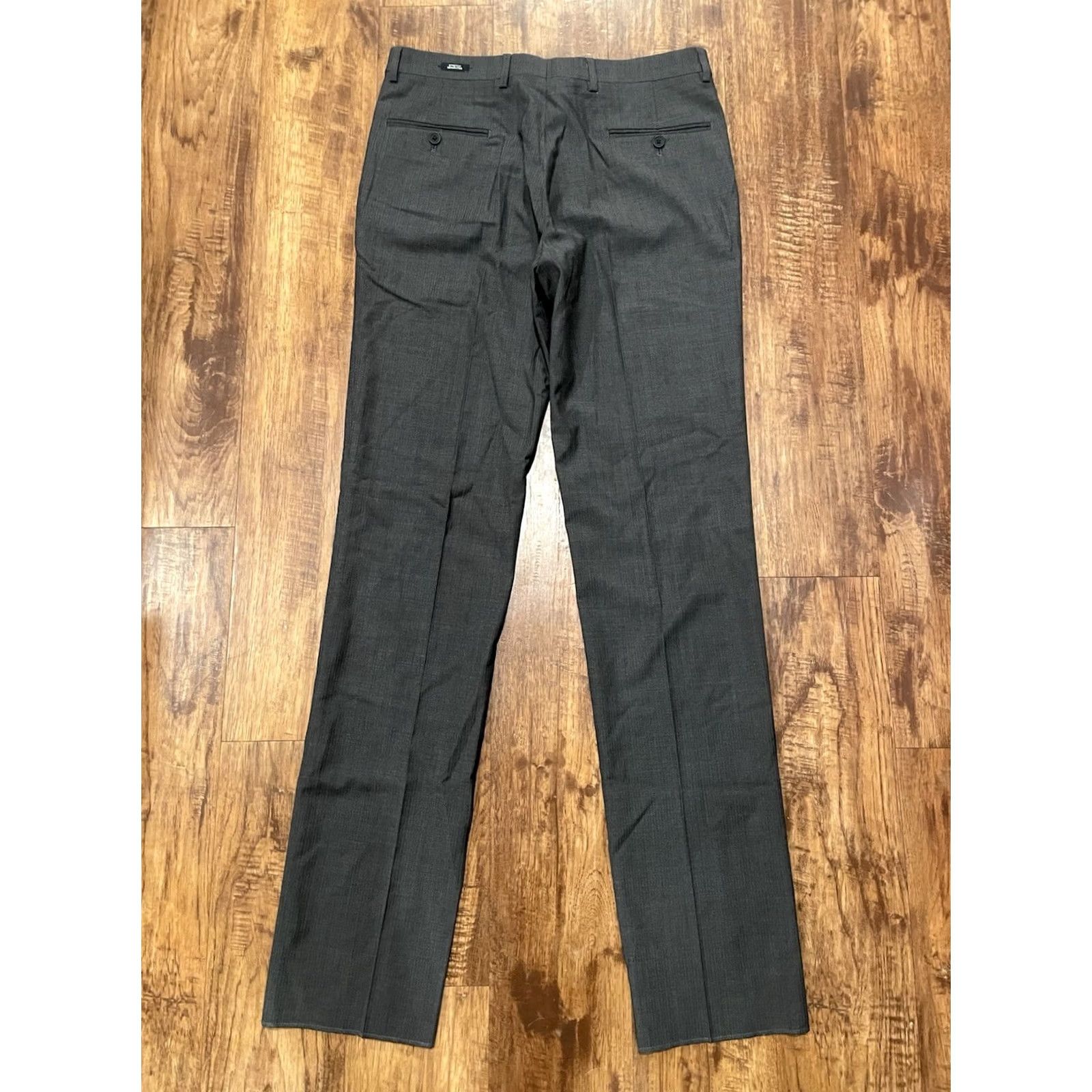 Kenneth Cole Kenneth Cole Awearness Stretch Fit Pants Mens 32 Gray Wool Blend (F611) Size US 35 - 3 Thumbnail