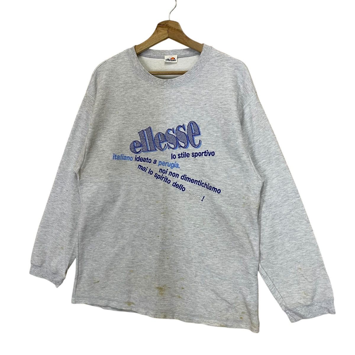 Ellesse Vintage 90s Ellesse Big Logo Crewneck Sweatshirt Size US L / EU 52-54 / 3 - 3 Thumbnail