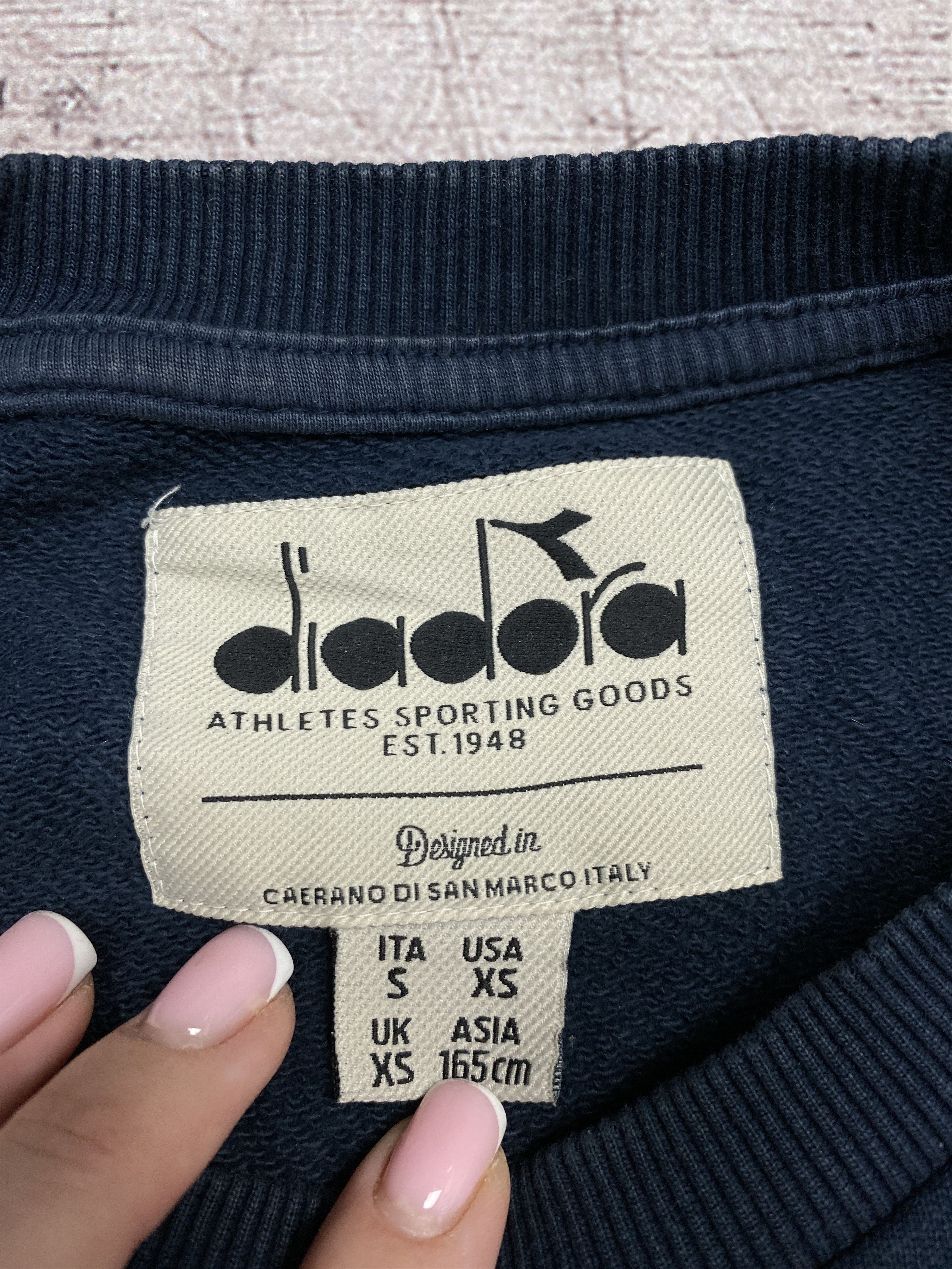 Diadora × Vintage Diadora Vintage Mens Crew Neck Sweatshirt Size US S / EU 44-46 / 1 - 7 Thumbnail