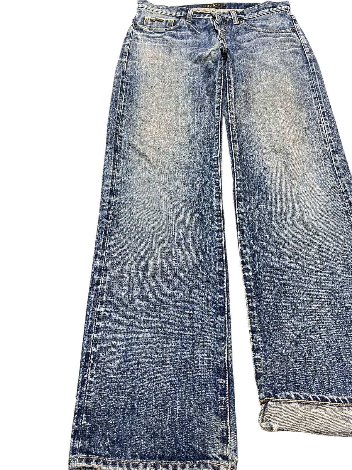 Nigo Vintage Japanese Cluct Selvedge Whiskers Denim Size US 32 / EU 48 - 4 Thumbnail