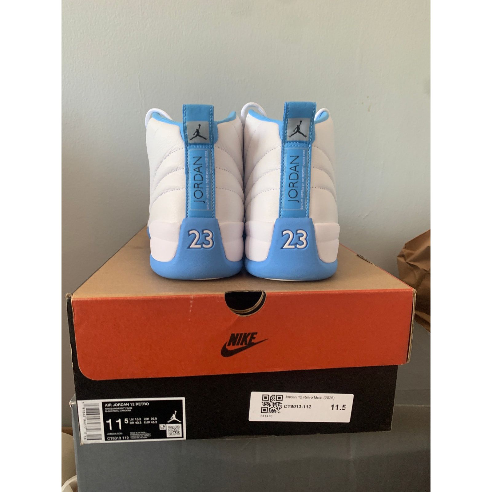 Nike Nike Air Jordan 12 Retro Melo 2025 Size 11.5 Used SHIPS NOW Size US 11.5 / EU 44-45 - 3 Thumbnail