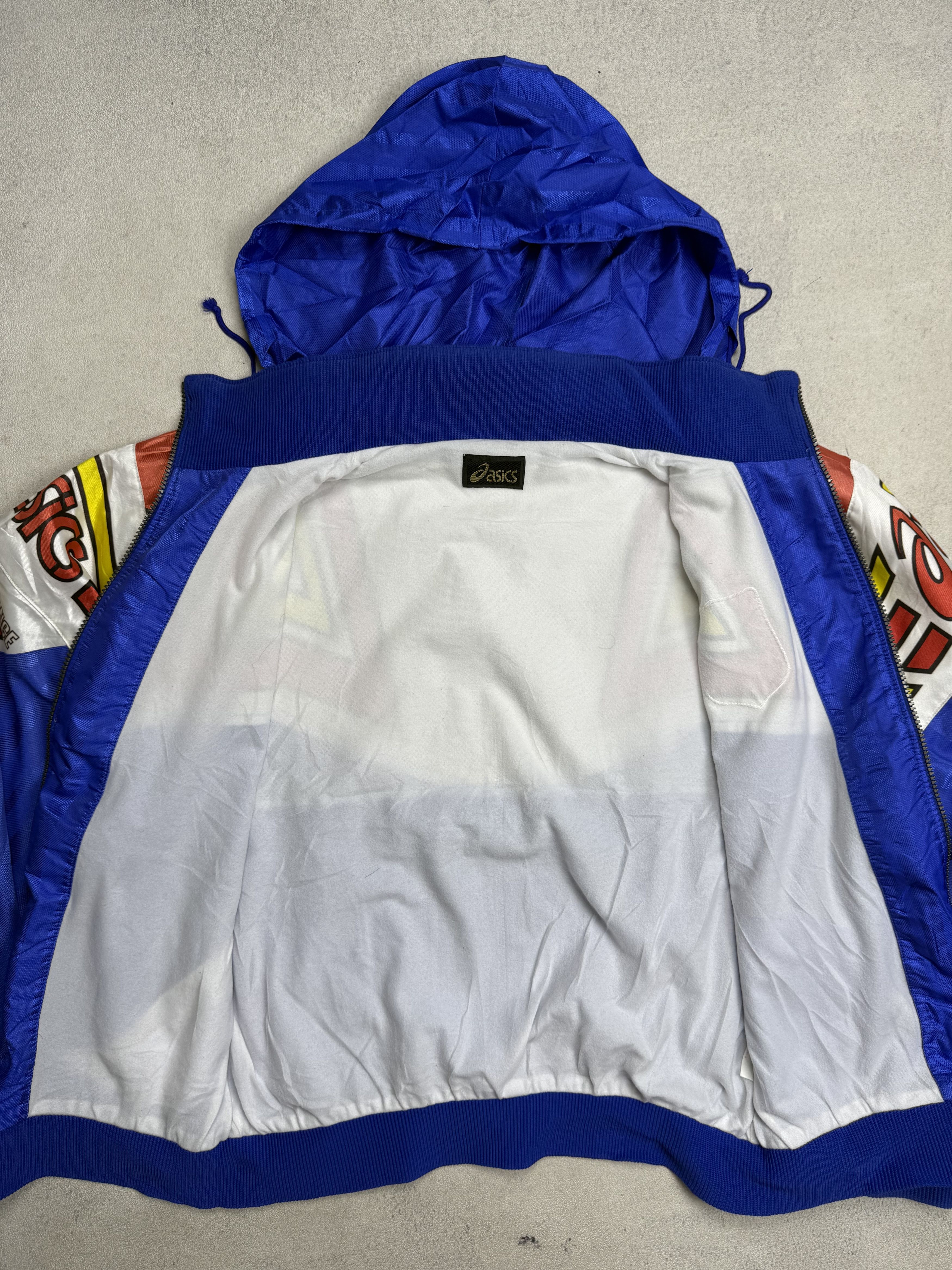 Asics Vintage 90s Asics Soccer Jacket Size US L / EU 52-54 / 3 - 10 Thumbnail