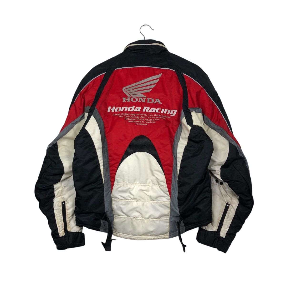 Vintage 📌Vintage Racing Jacket Motorcycle Honda Big Logo Spell Out Size US L / EU 52-54 / 3 - 9 Thumbnail