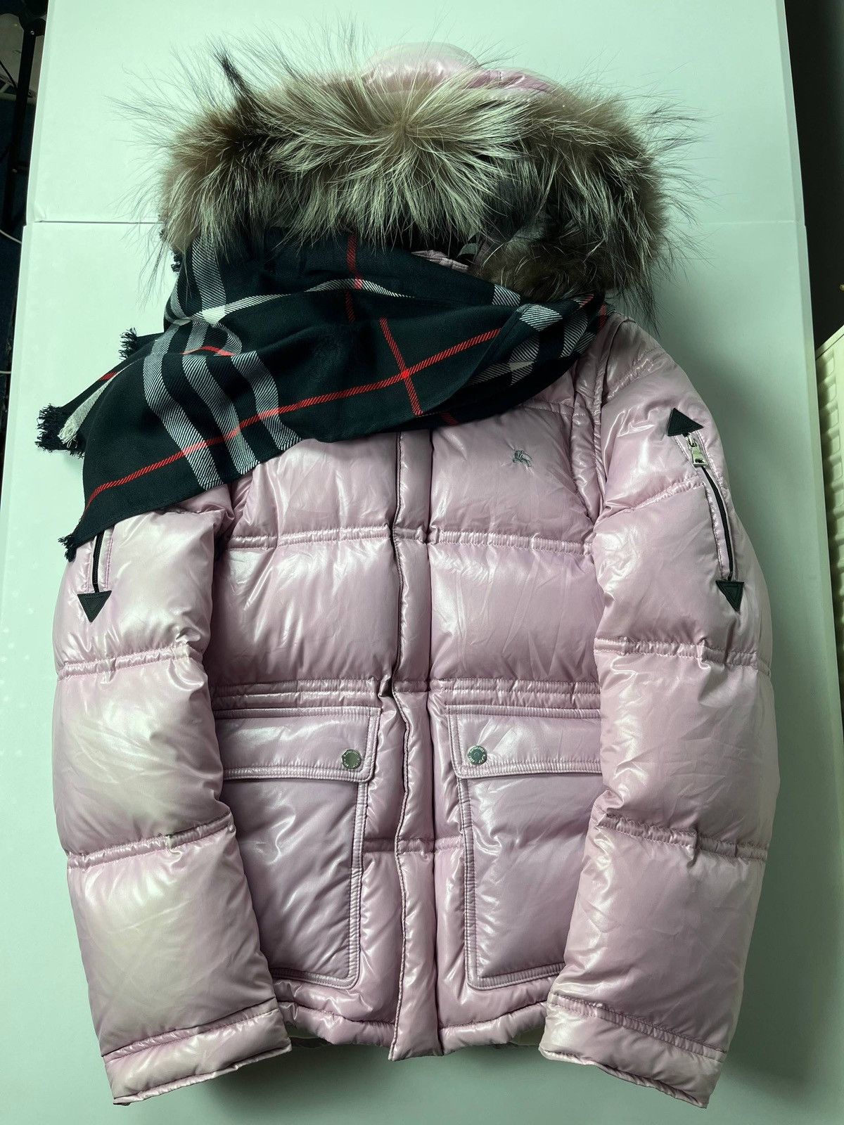 Burberry 00’ Japanese Burberry fur puffer jacket Size US M / EU 48-50 / 2 - 2 Thumbnail