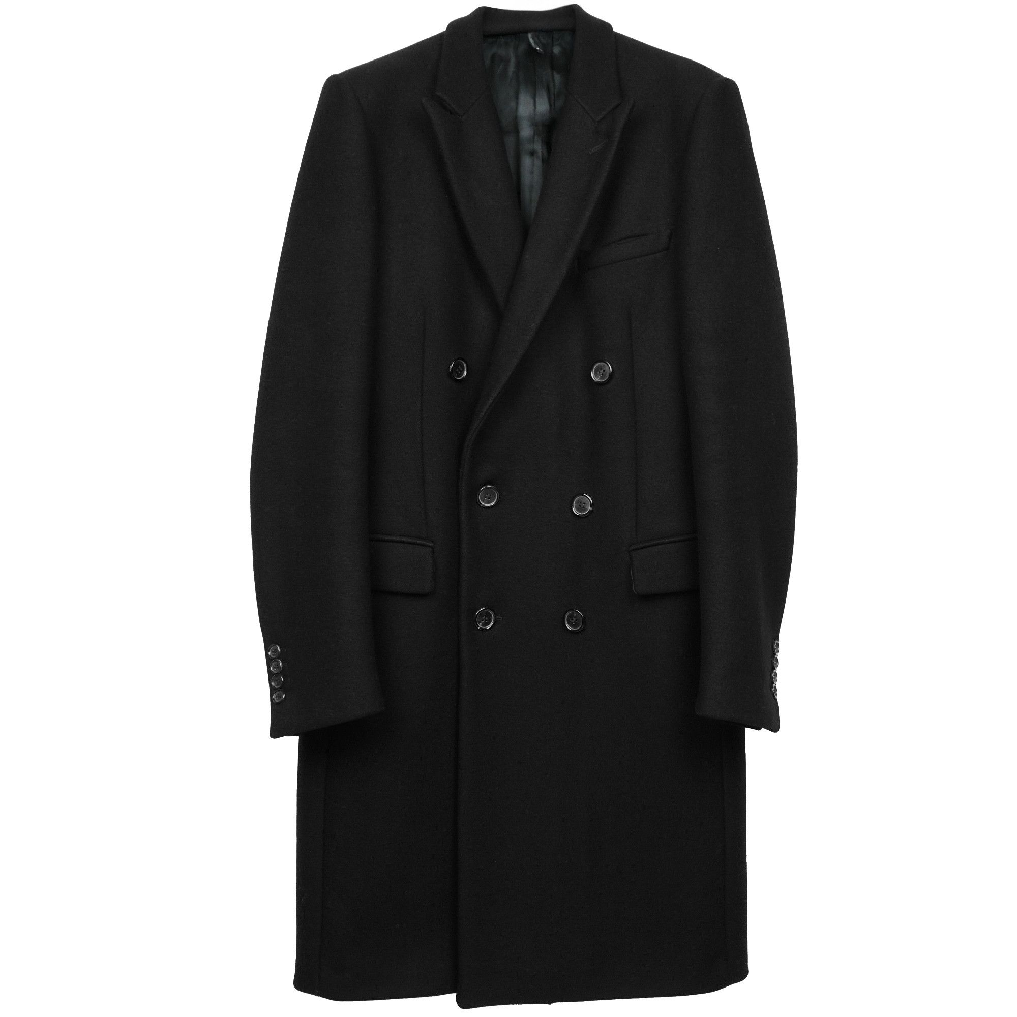 Hedi Slimane Dior Homme AW03 "Luster" Wool & Cashmere Coat Size US M / EU 48-50 / 2 - 1 Thumbnail
