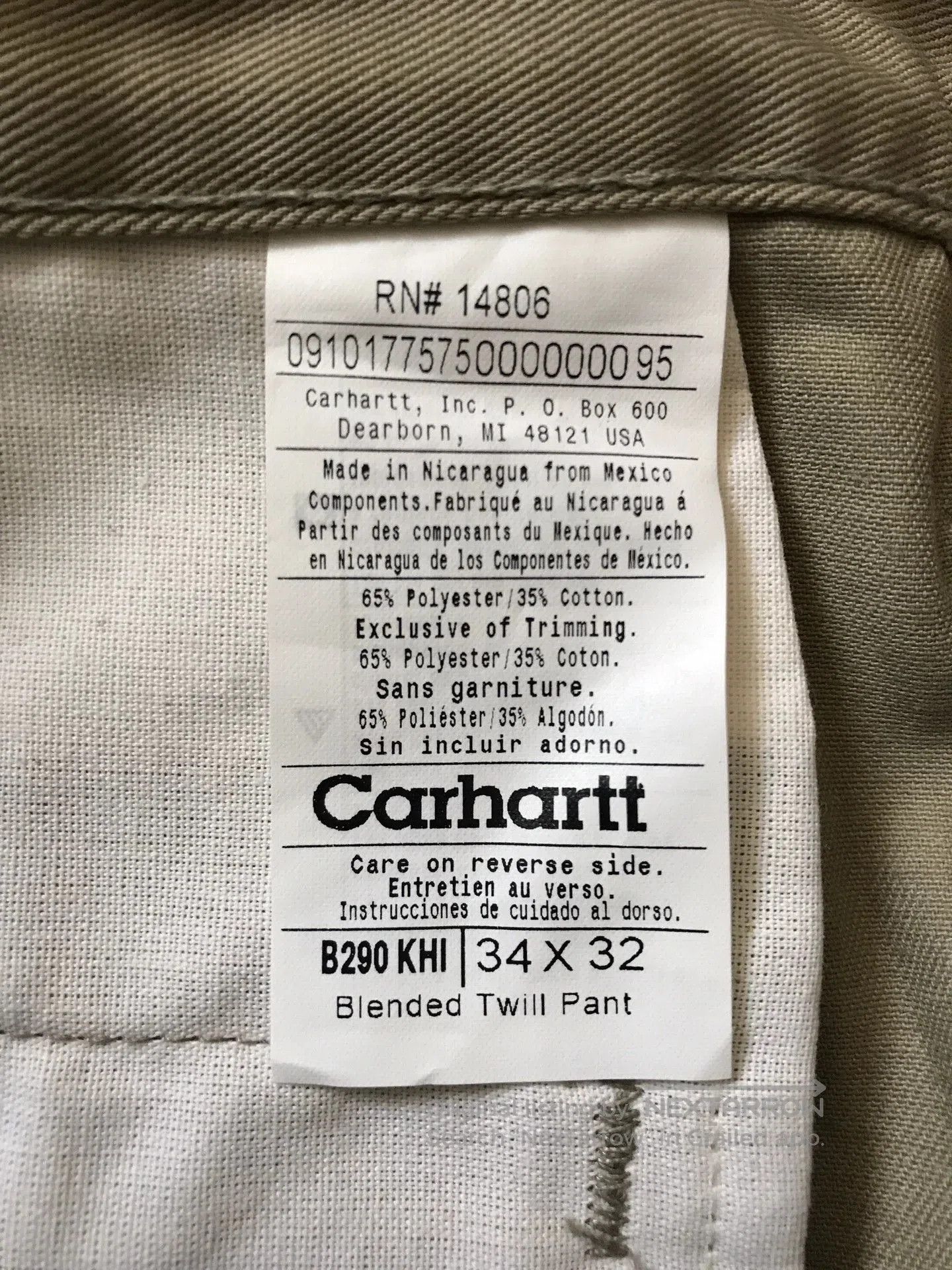 Carhartt Carhartt B290 W34L32 Cargo Pants. Size US 34 / EU 50 - 9 Thumbnail