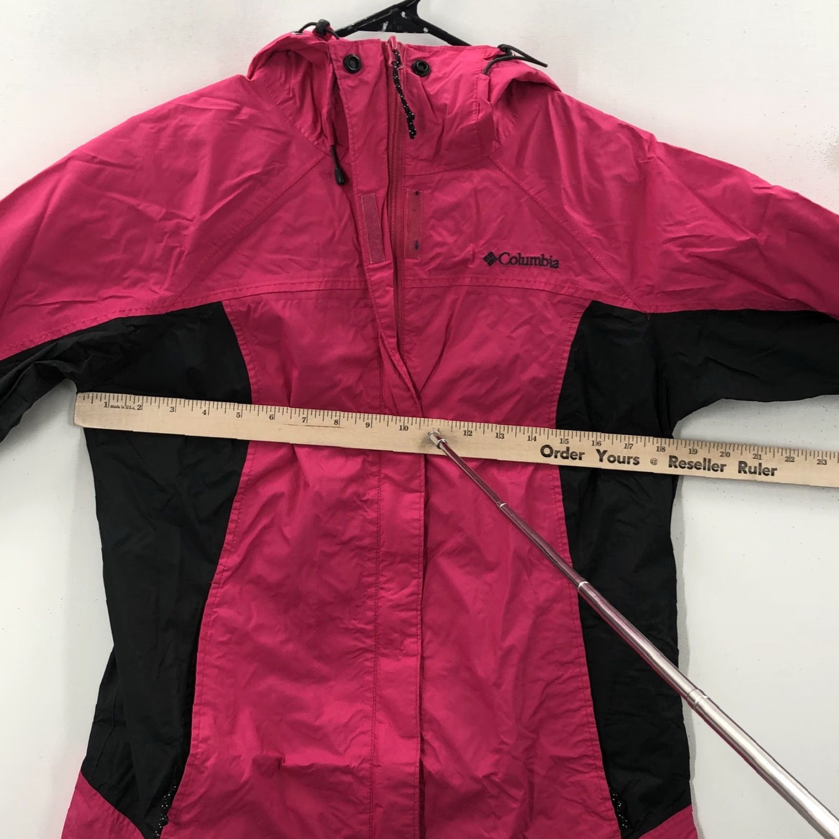 Pinko Columbia Womens Pink Long Sleeve Hooded Pockets Full Zip Windbreaker Jacket M Size M / US 6-8 / IT 42-44 - 2 Thumbnail