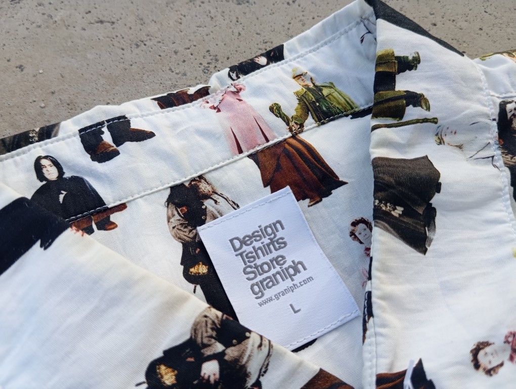 Japanese Brand Harry Potter 📚🧙 Hogwarts School Button Shirt 🍿🎥 Size US M / EU 48-50 / 2 - 5 Thumbnail