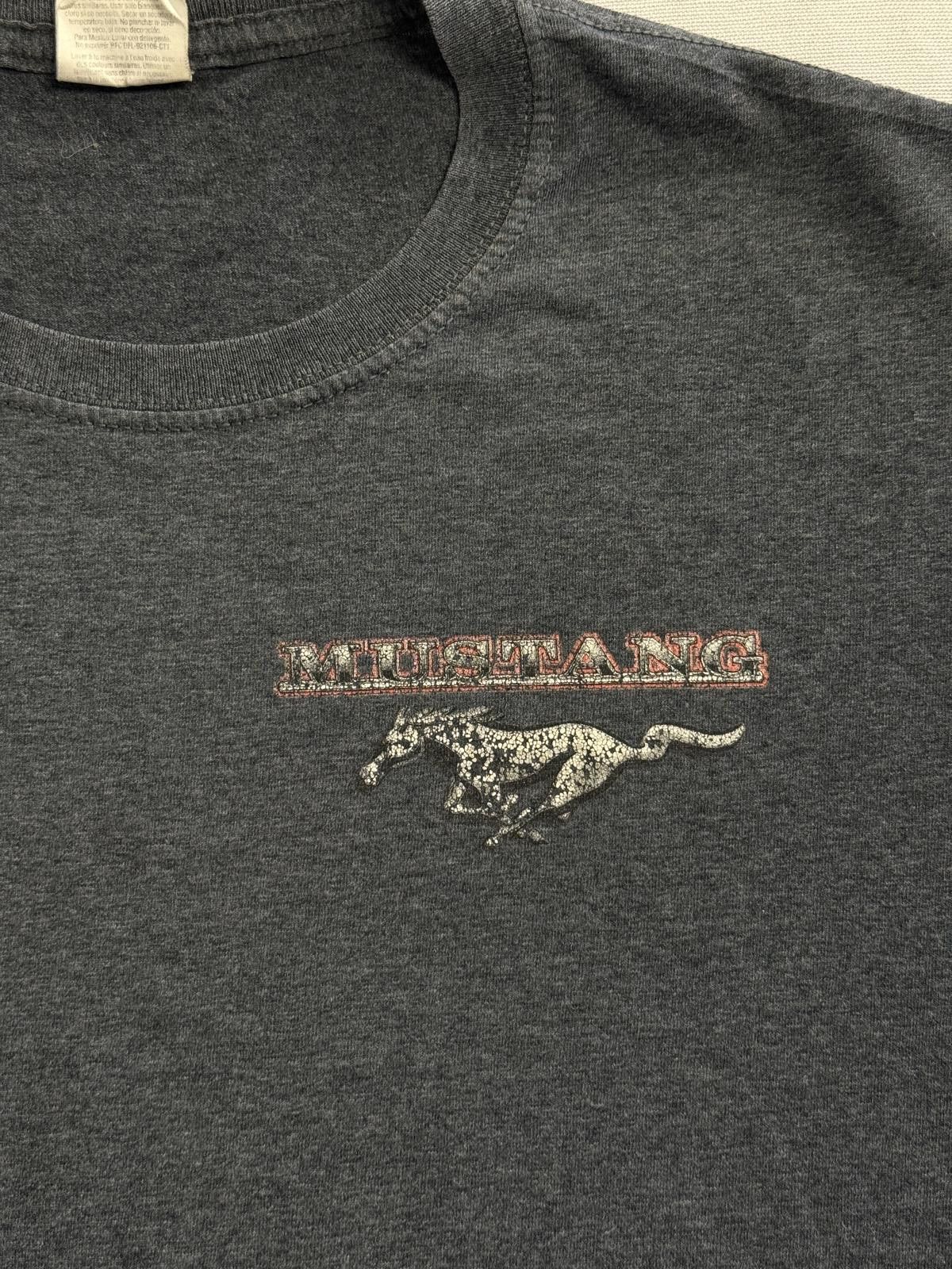 Fruit Of The Loom Faded Ford Mustang Car T-shirt Untamed American Spirit - M Size US M / EU 48-50 / 2 - 5 Thumbnail