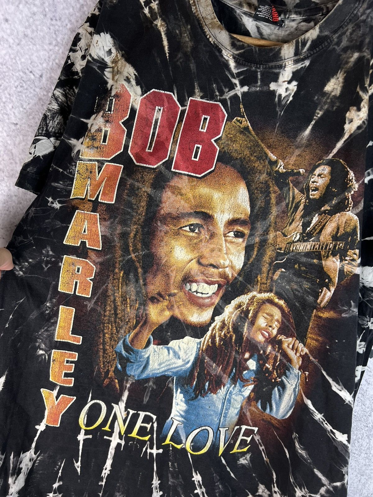 Band Tees Vintage Y2K Bob Marley Iron Lion Zion graphic T shirt rare Size US L / EU 52-54 / 3 - 3 Thumbnail