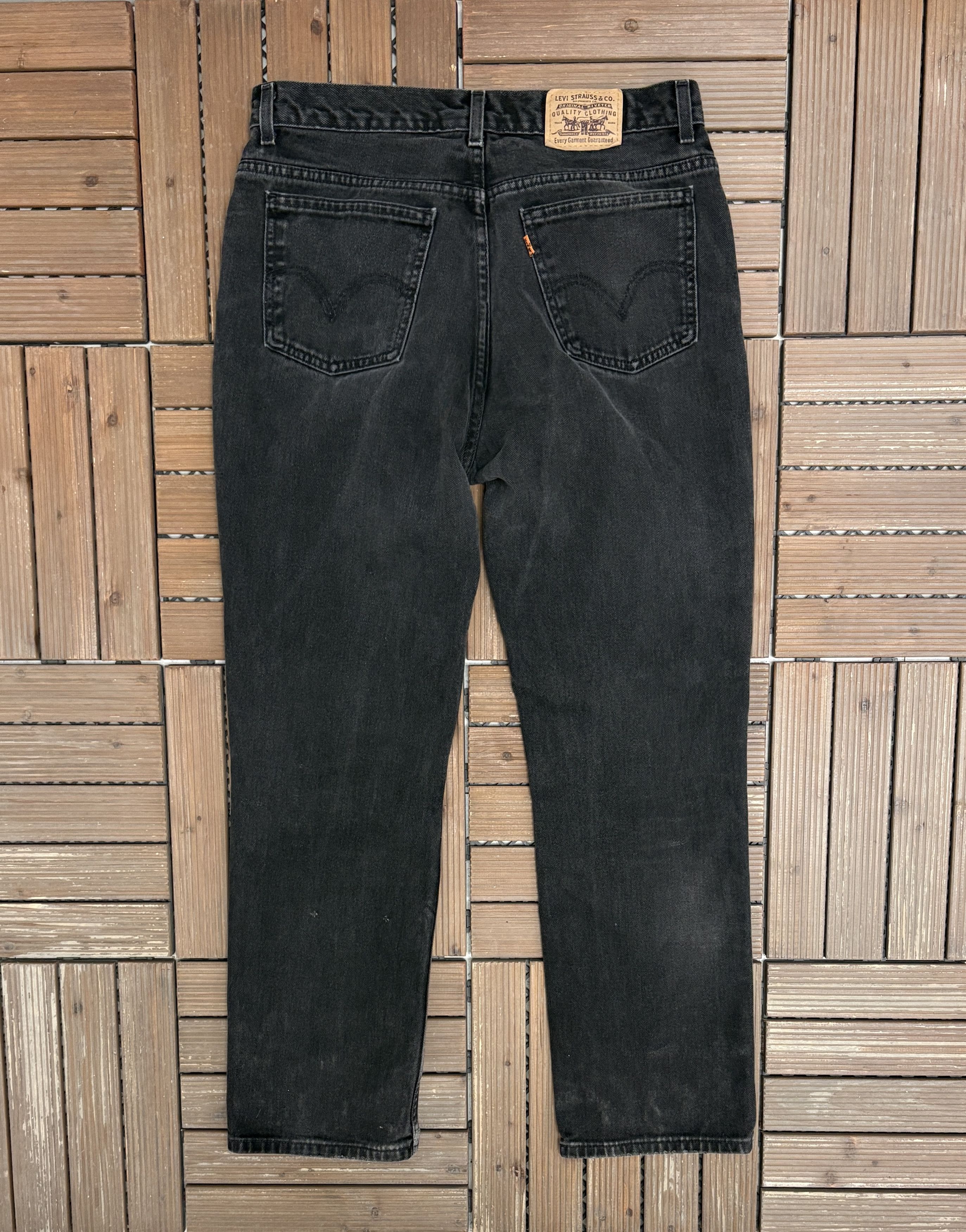 Levi's Levi's Levi Strauss & Co Orange Tab Vintage Black Jeans Size US 34 / EU 50 - 4 Thumbnail