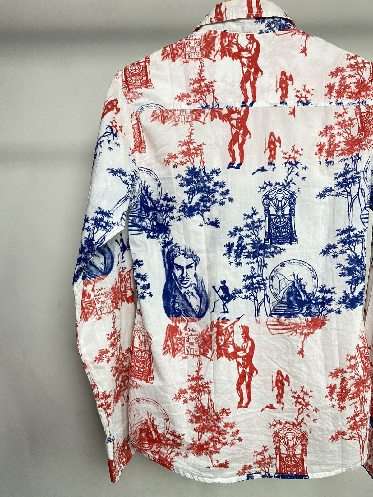 John Galliano Vintage John Galliano Light Cotton Printed Shirt Size US M / EU 48-50 / 2 - 4 Thumbnail