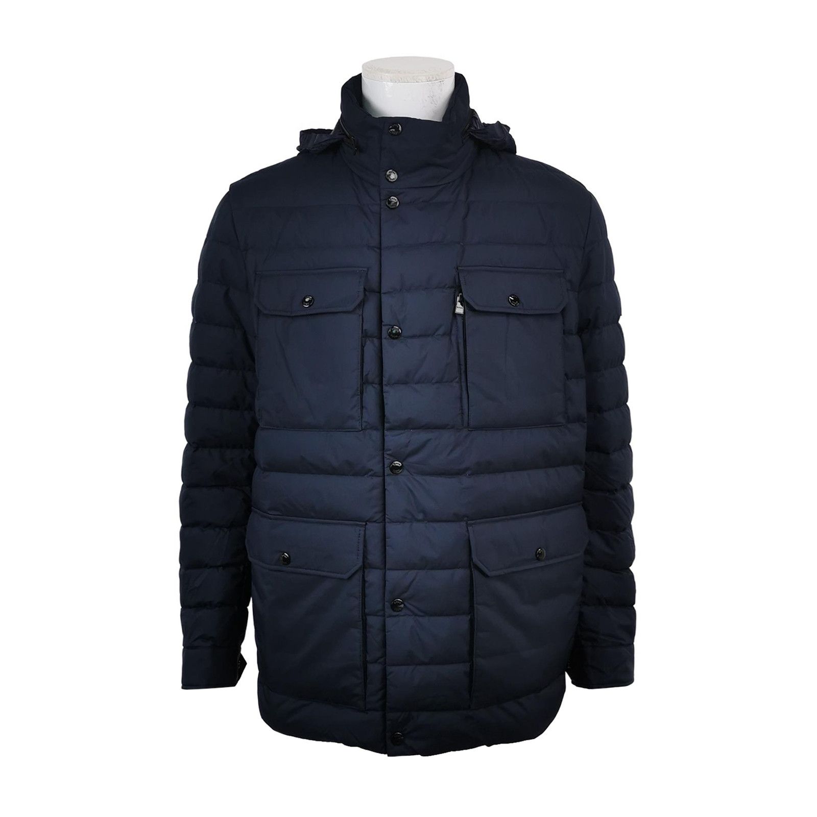 Hugo Boss BOSS Navy Hooded Puffer Jacket Size L Size US L / EU 52-54 / 3 - 1 Thumbnail