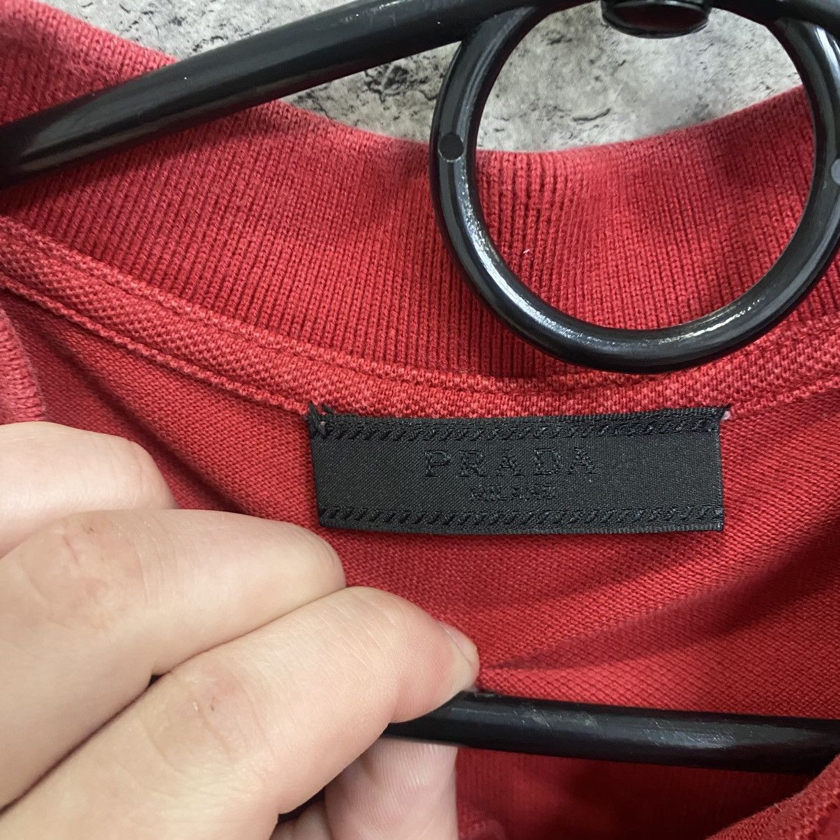Prada Prada Polo T-Shirt Red Tab Size US XL / EU 56 / 4 - 9 Thumbnail