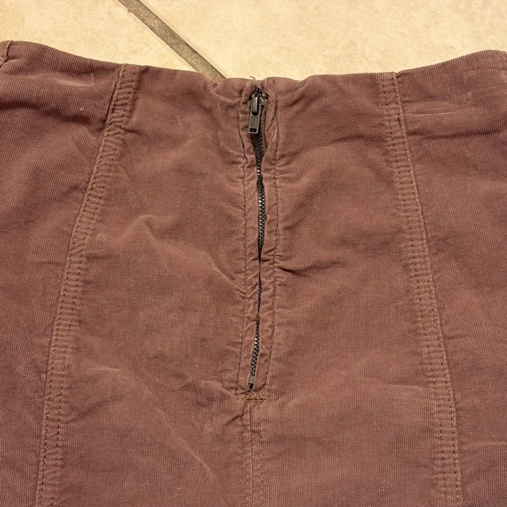 Free People Free People Brown Corduroy Mini Skirt y2k Size 25" / US 0 / IT 36 - 5 Thumbnail