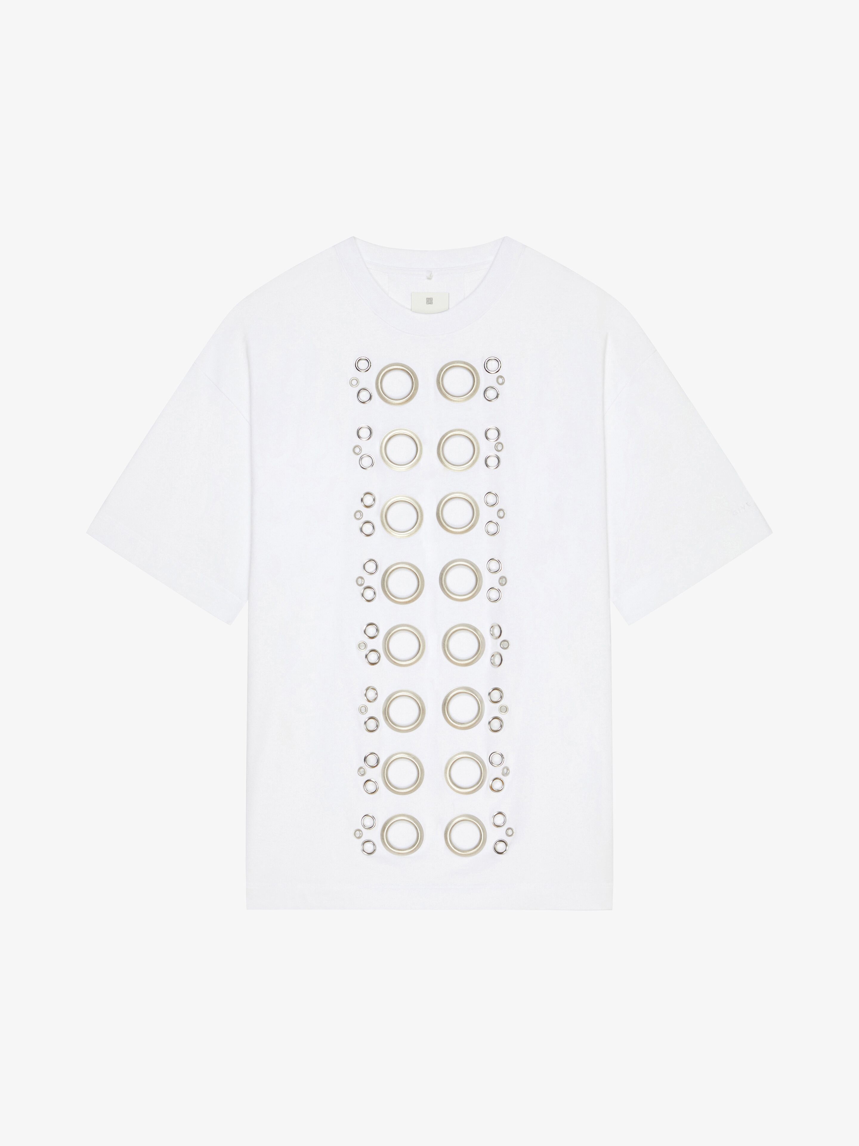 Givenchy o1w1db10925 Large Fit Base T-Shirt in White Size US XL / EU 56 / 4 - 1 Thumbnail